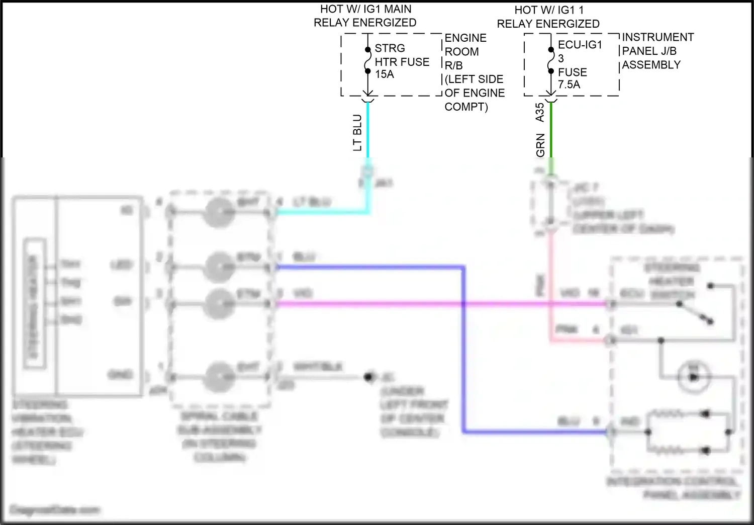 Wiring diagram integration control, panel assembly for Lexus RX IV (2015-2019) (6 of 11)
