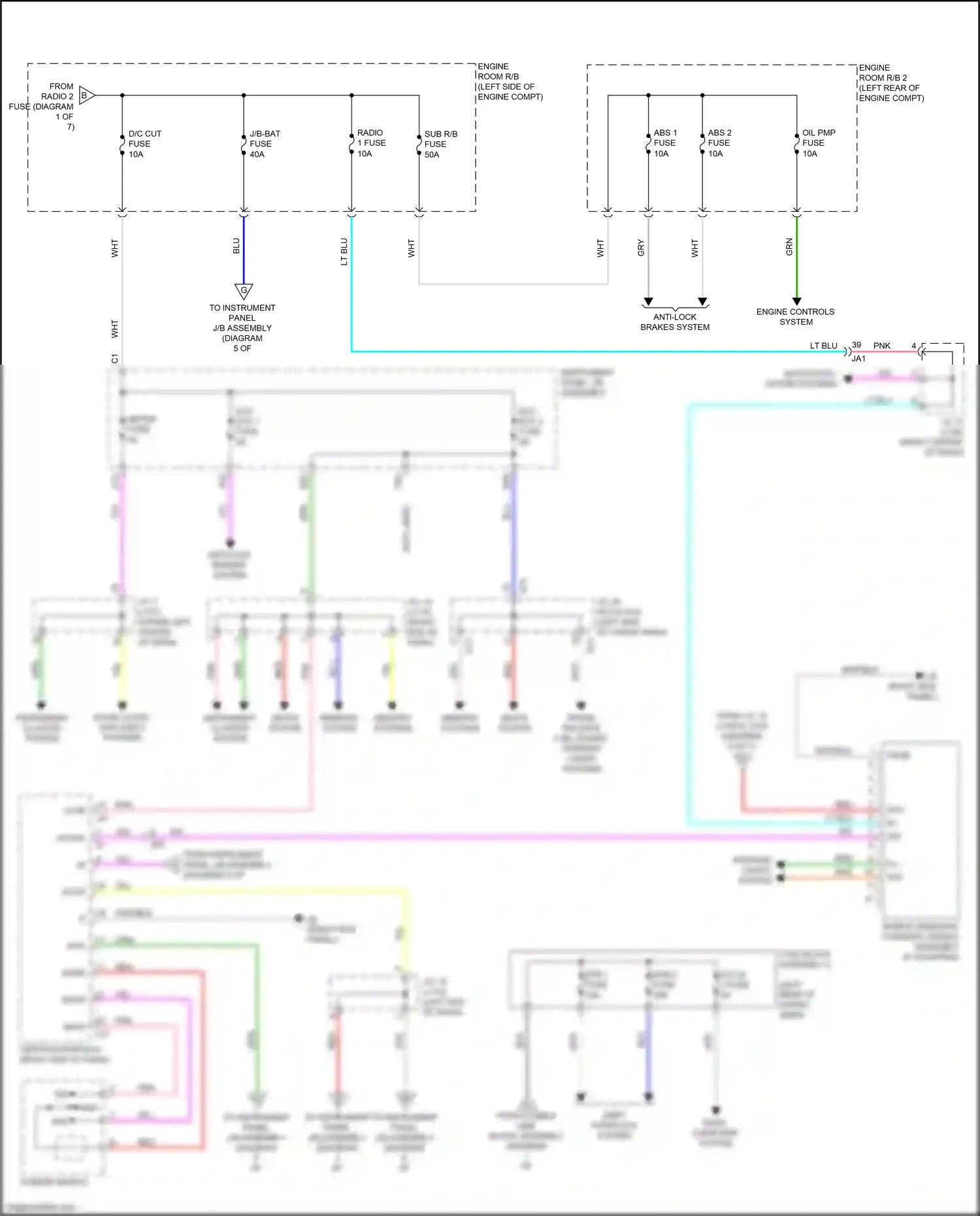 Wiring diagram lt blu for Lexus RX IV (2015-2019) (65 of 131)