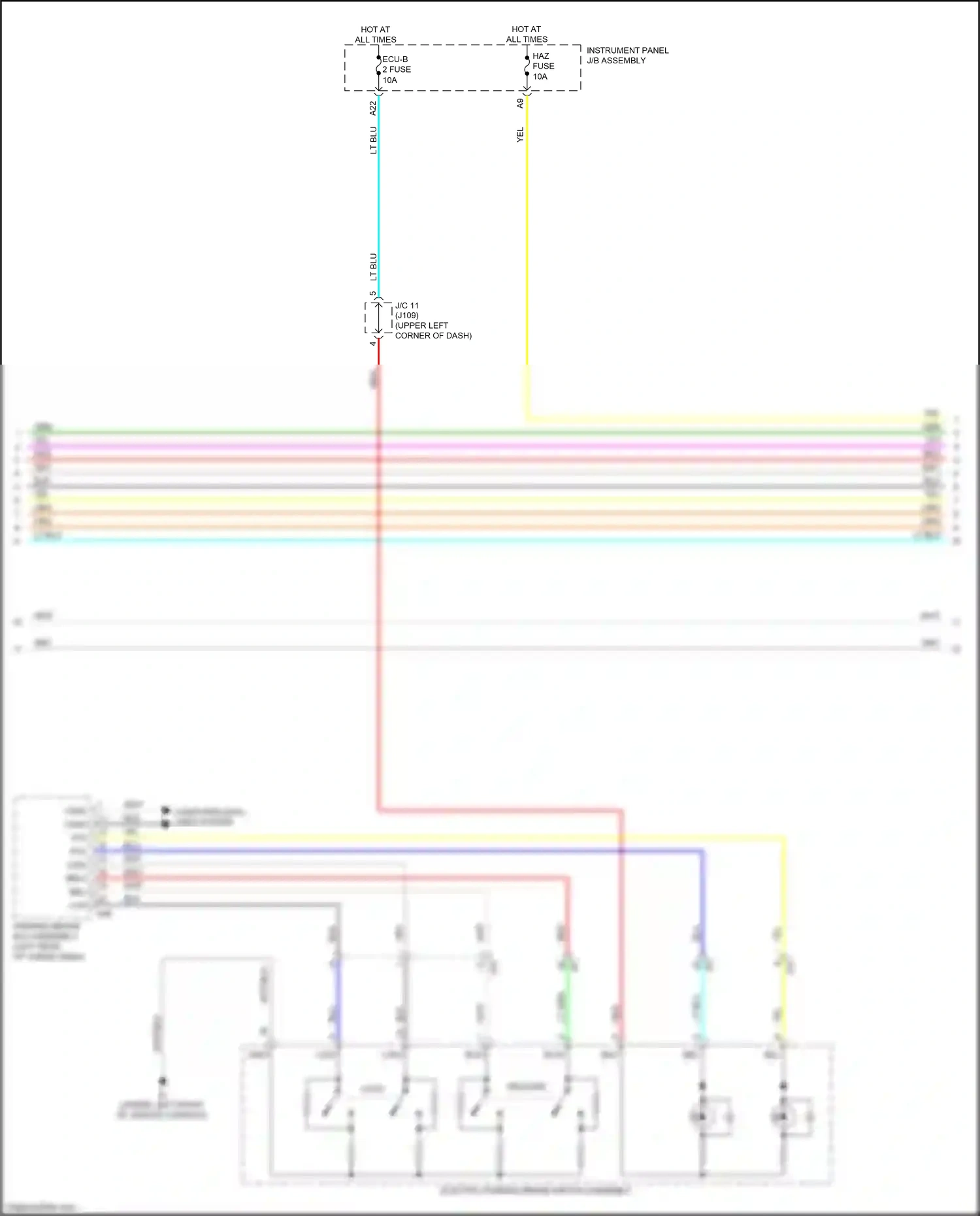 Wiring diagram lt blu for Lexus RX IV (2015-2019) (114 of 131)