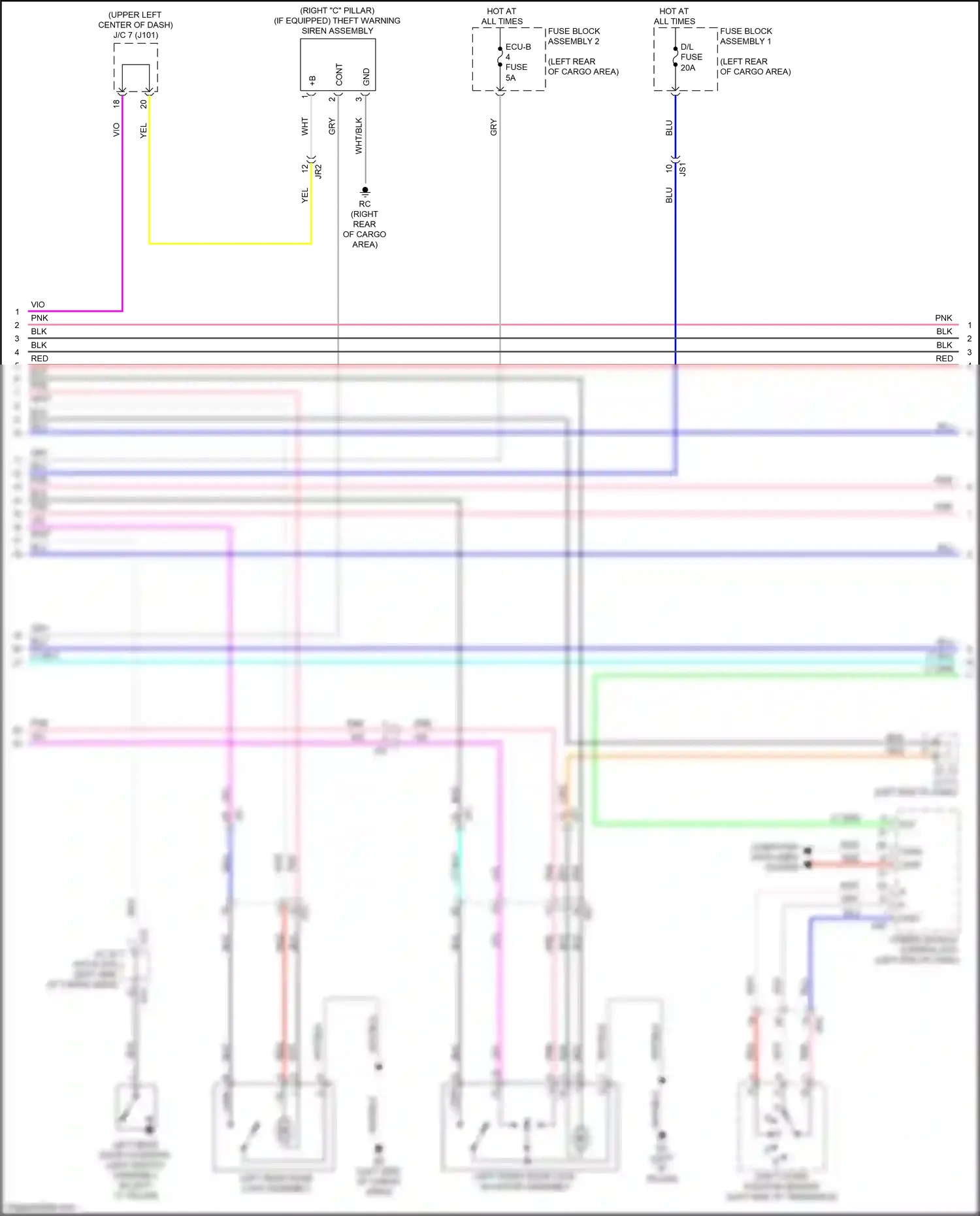 Wiring diagram lt blu for Lexus RX IV (2015-2019) (26 of 131)