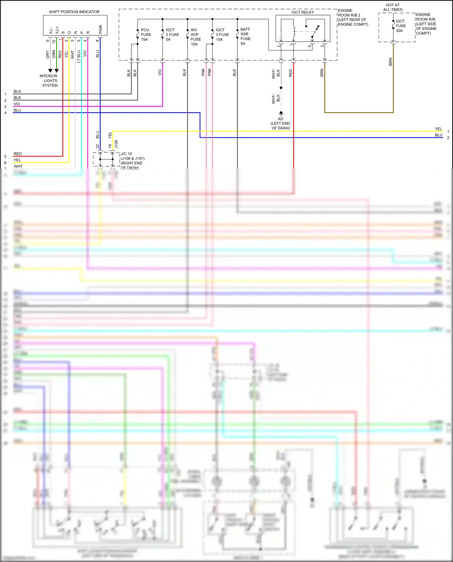 Wiring diagram lt blu for Lexus RX IV (2015-2019) (127 of 131)