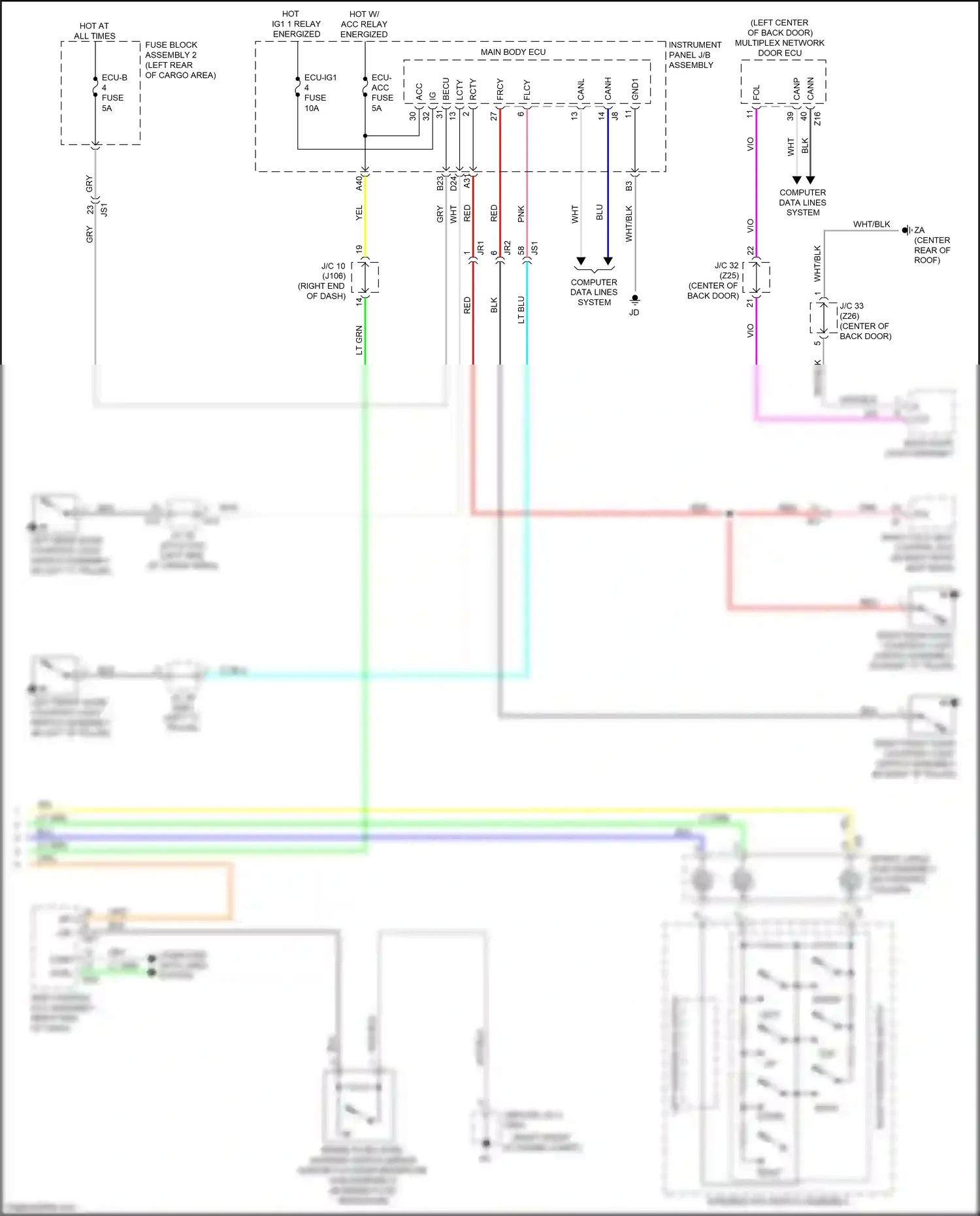 Wiring diagram lt grn for Lexus RX IV (2015-2019) (47 of 138)