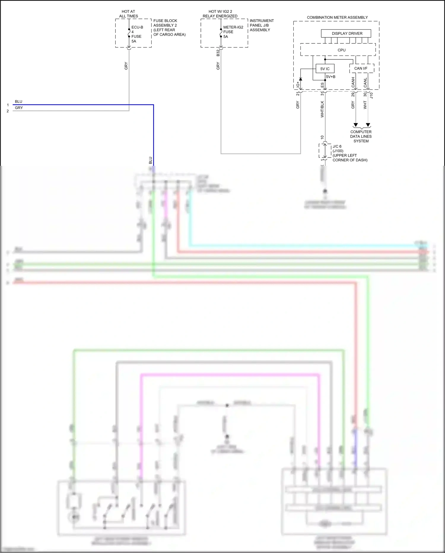 Wiring diagram lt grn for Lexus RX IV (2015-2019) (58 of 138)