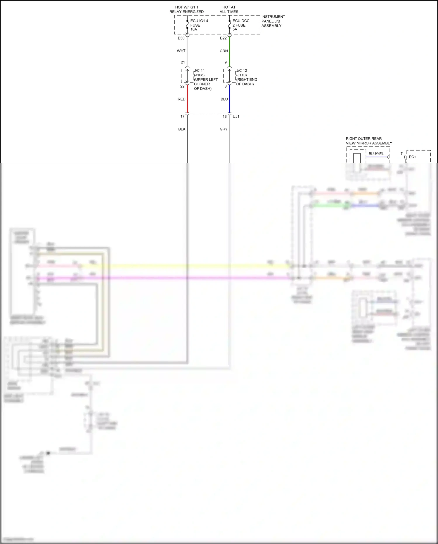 Wiring diagram map light assembly for Lexus RX IV (2015-2019) (5 of 7)