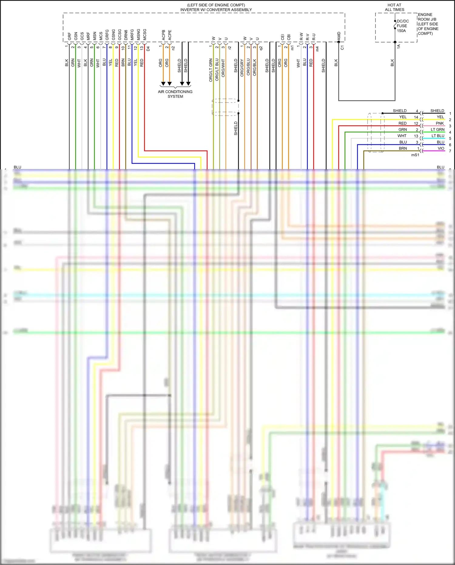 Wiring diagram org/lt grn for Lexus RX IV (2015-2019) (2 of 2)