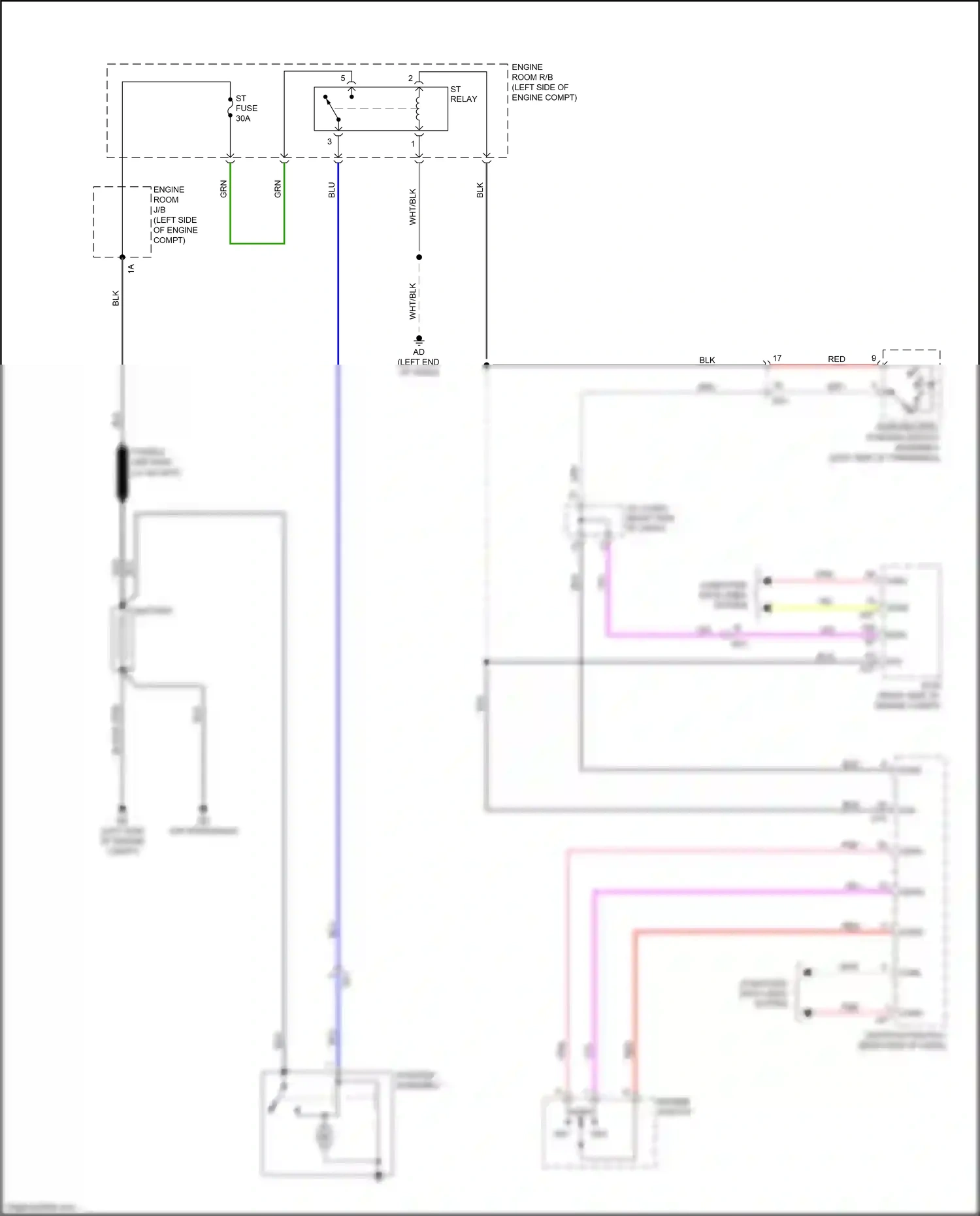 Wiring diagram park/neutral position switch assembly for Lexus RX IV (2015-2019) (1 of 2)
