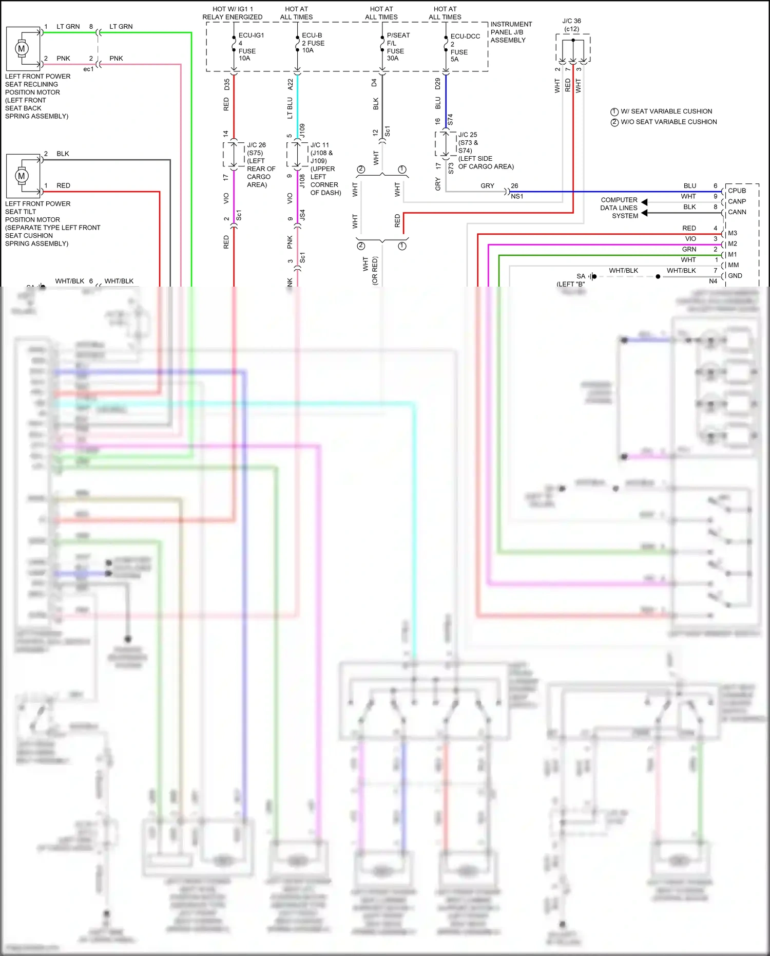Wiring diagram rcl- for Lexus RX IV (2015-2019) (1 of 4)