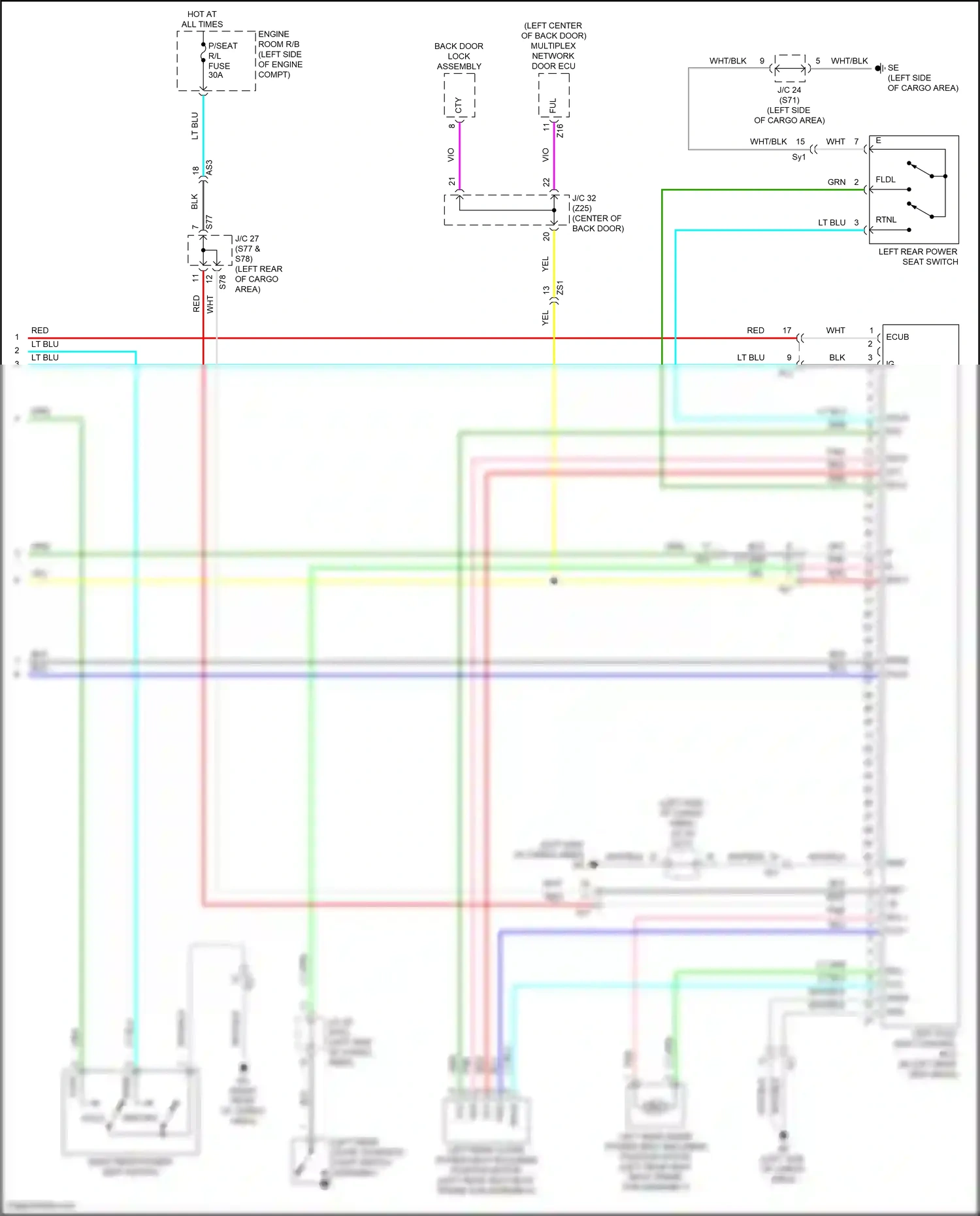 Wiring diagram rcl- for Lexus RX IV (2015-2019) (4 of 4)