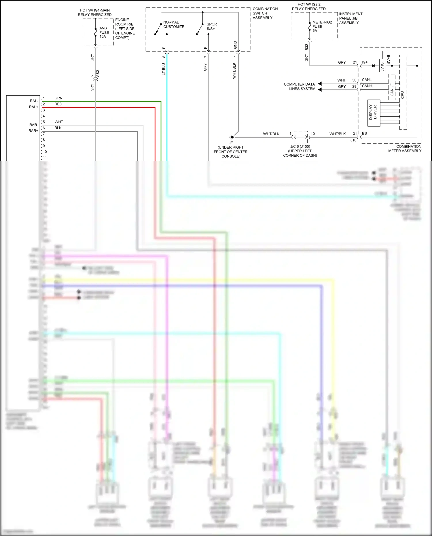 Wiring diagram relay energized for Lexus RX IV (2015-2019) (53 of 73)