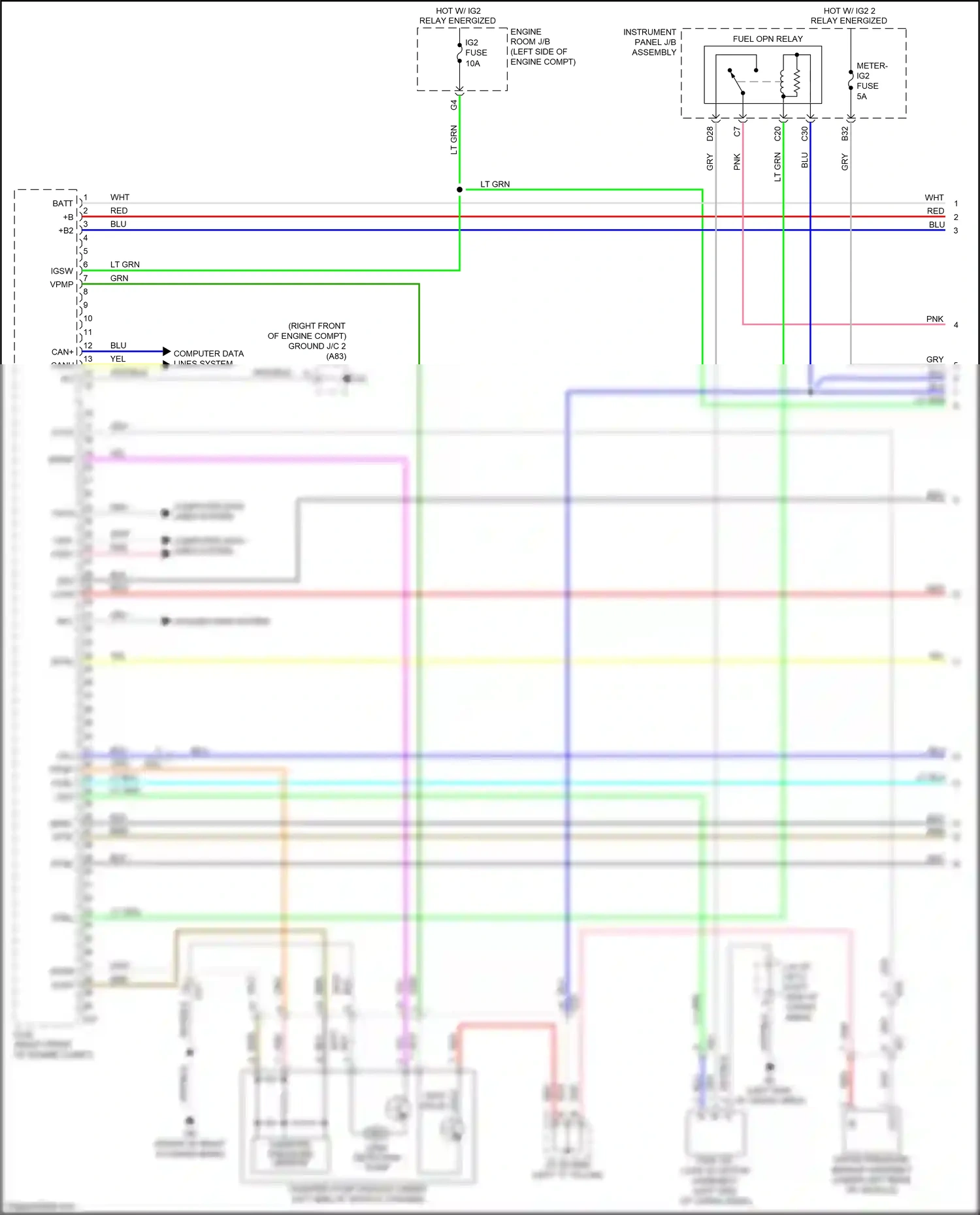 Wiring diagram relay energized for Lexus RX IV (2015-2019) (72 of 73)