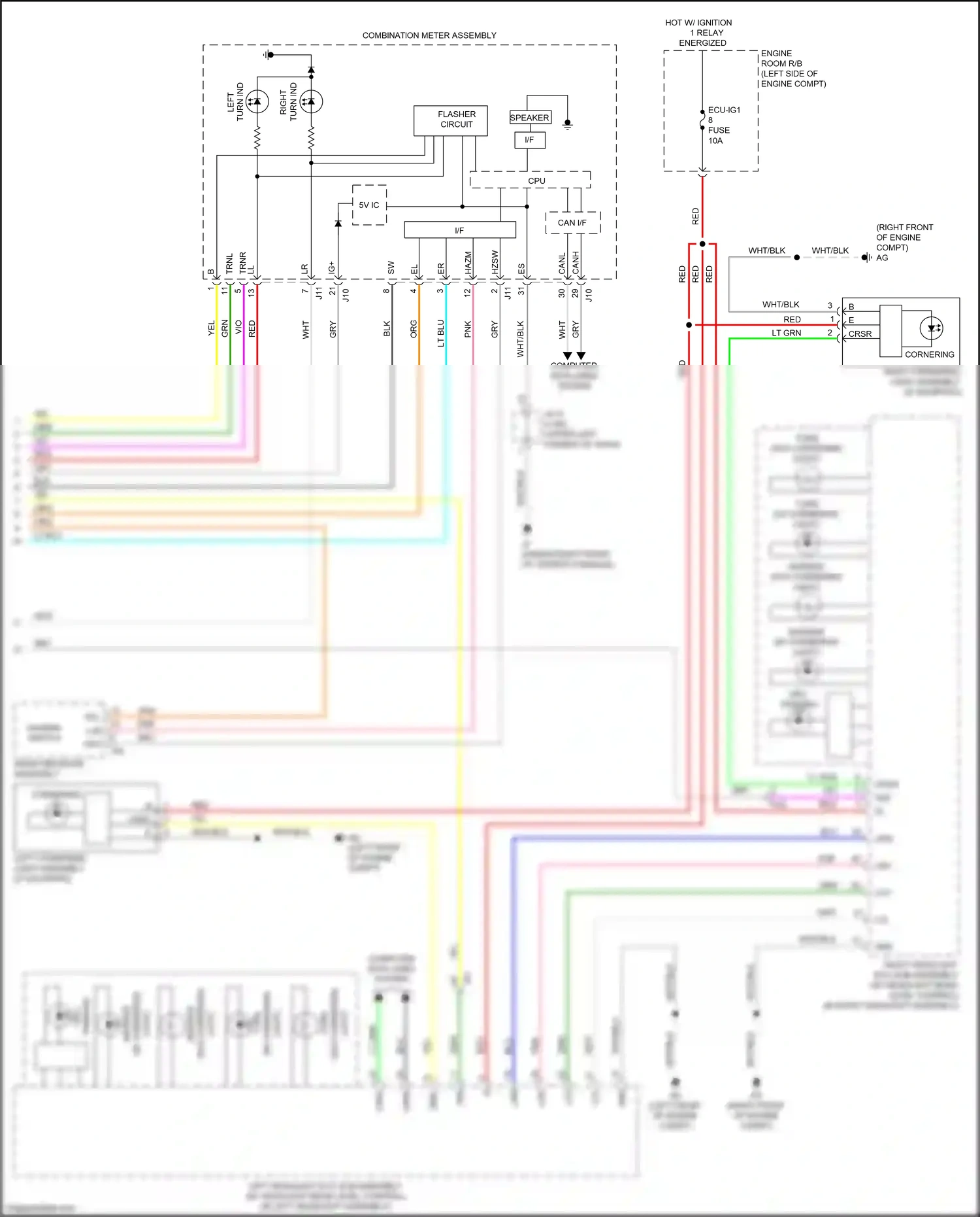 Wiring diagram right headlight ecu sub-assembly for Lexus RX IV (2015-2019) (3 of 7)