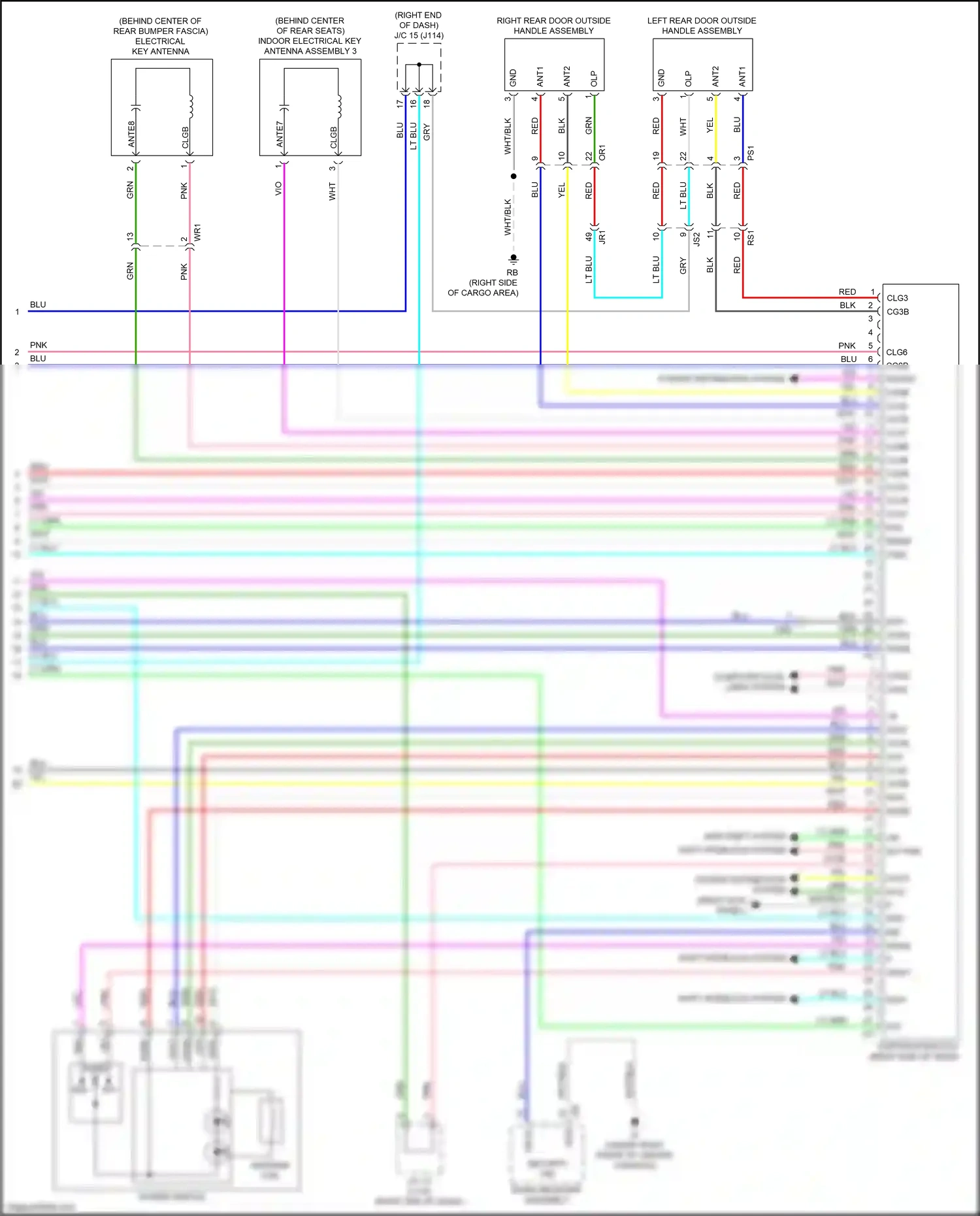 Wiring diagram security ind for Lexus RX IV (2015-2019) (1 of 2)