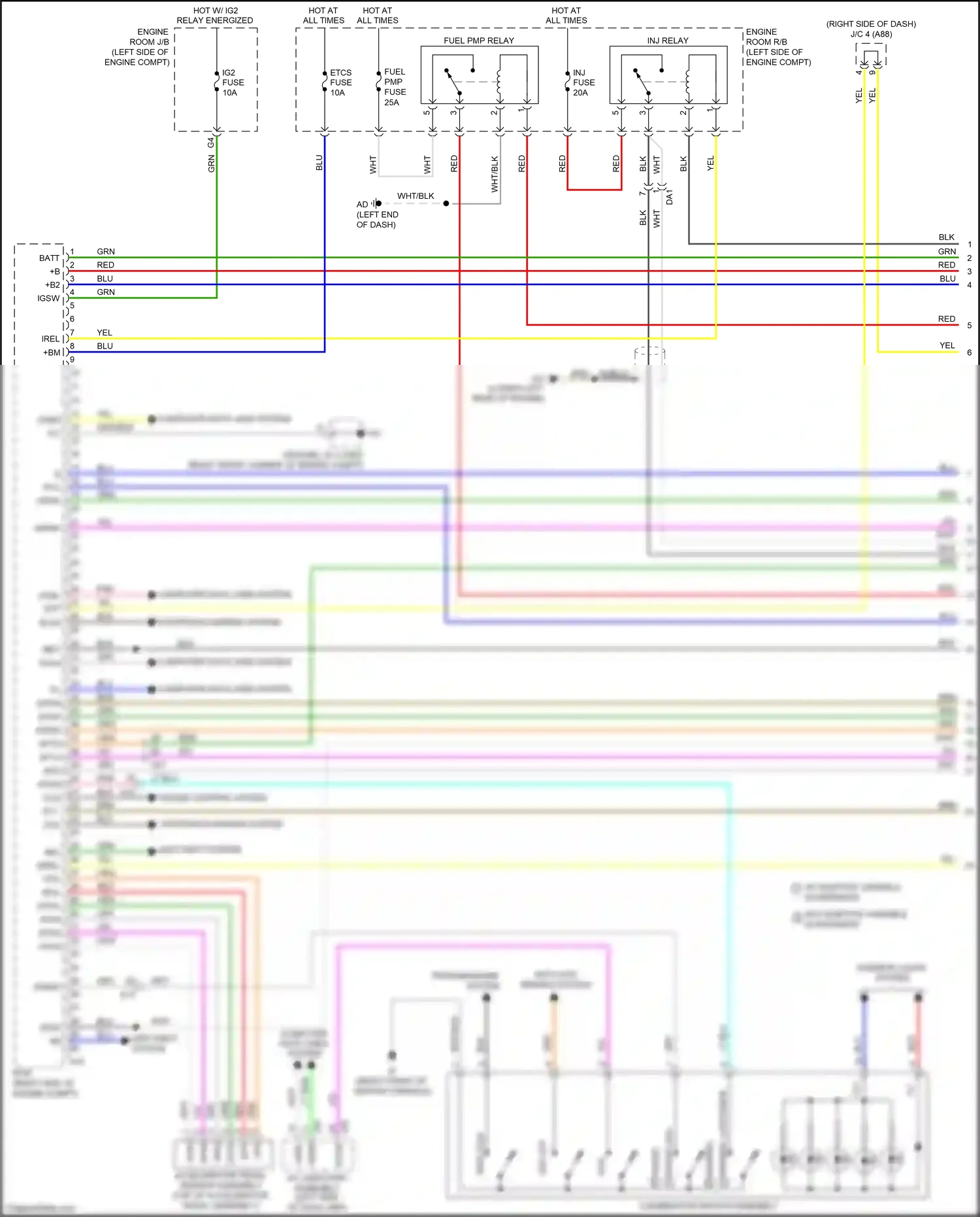 Wiring diagram starting/charging system for Lexus RX IV (2015-2019) (1 of 2)