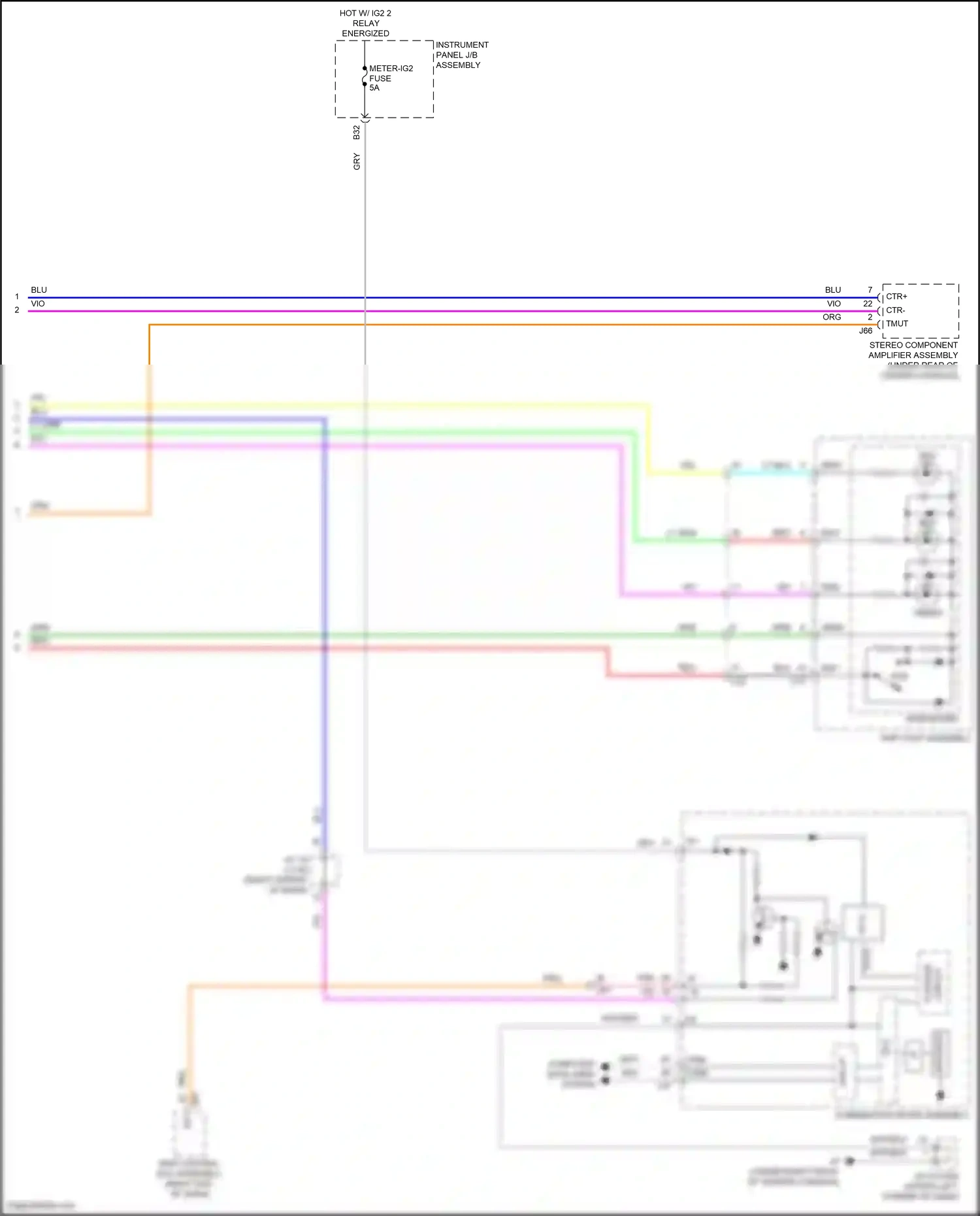 Wiring diagram stereo component amplifier assembly for Lexus RX IV (2015-2019) (7 of 7)