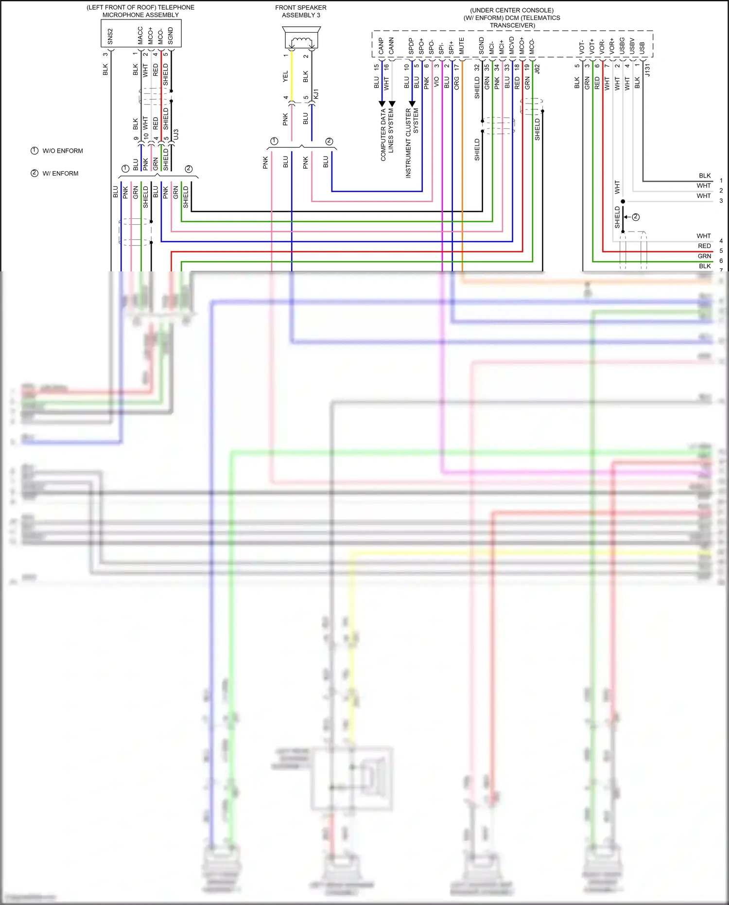 Wiring diagram vor- for Lexus RX IV (2015-2019) (1 of 7)