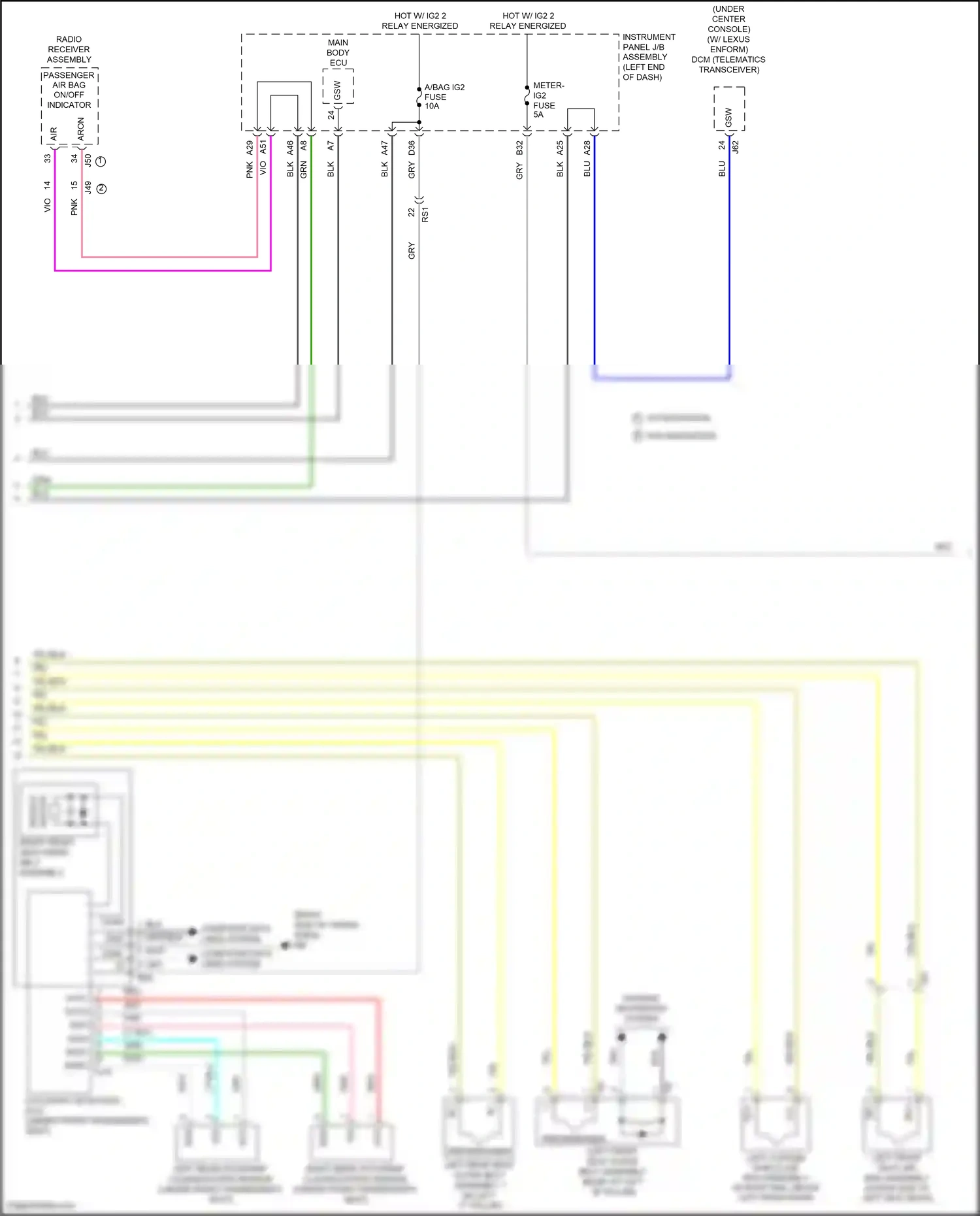 Wiring diagram yel for Lexus RX IV (2015-2019) (89 of 149)