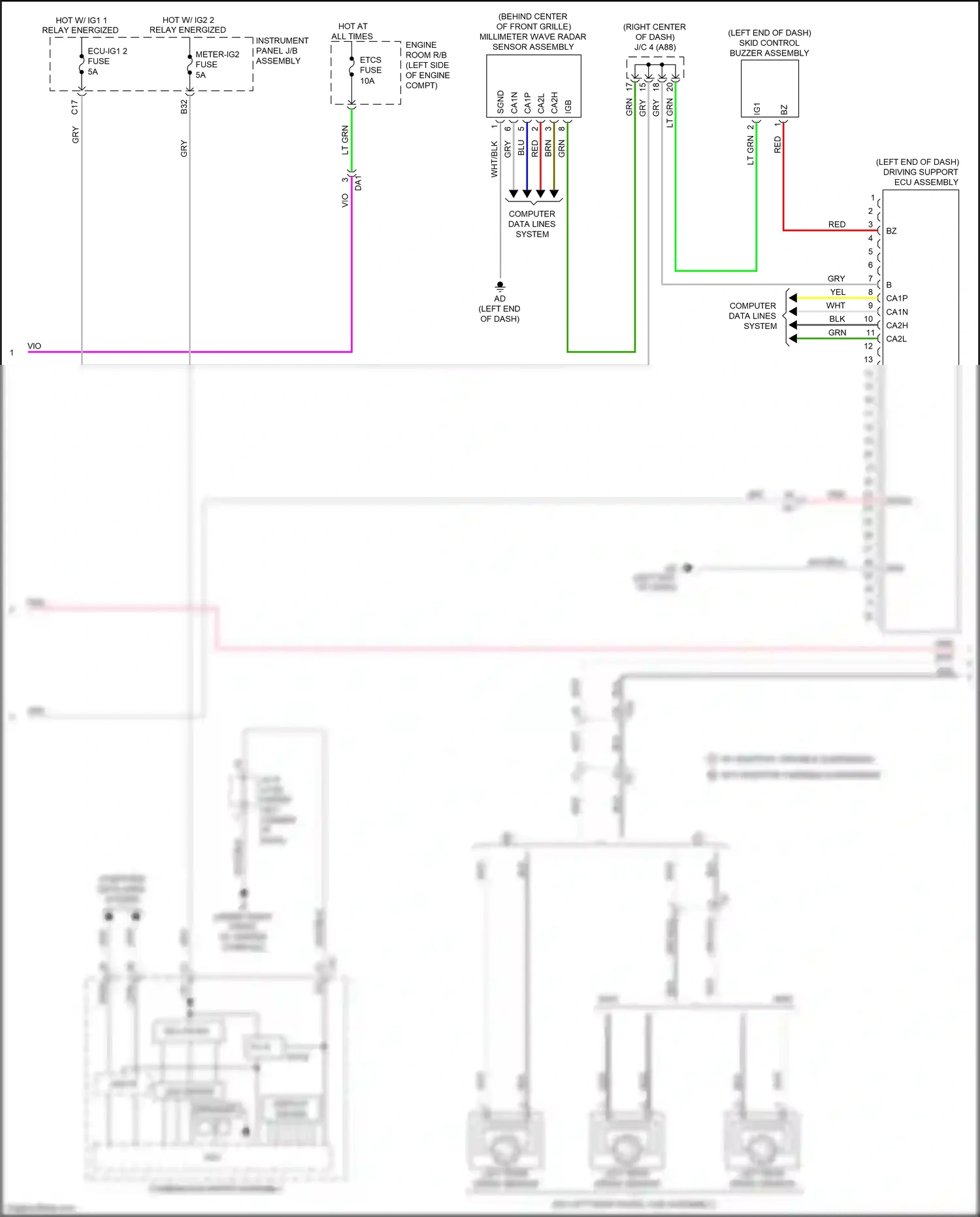 Wiring diagram yel for Lexus RX IV (2015-2019) (2 of 149)