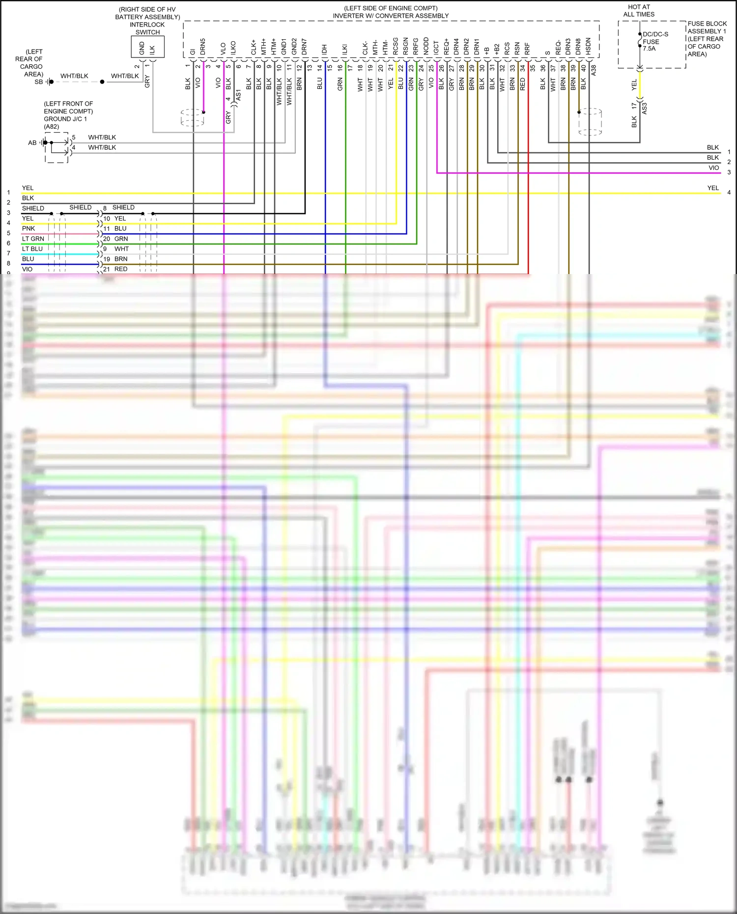 Wiring diagram yel for Lexus RX IV (2015-2019) (144 of 149)