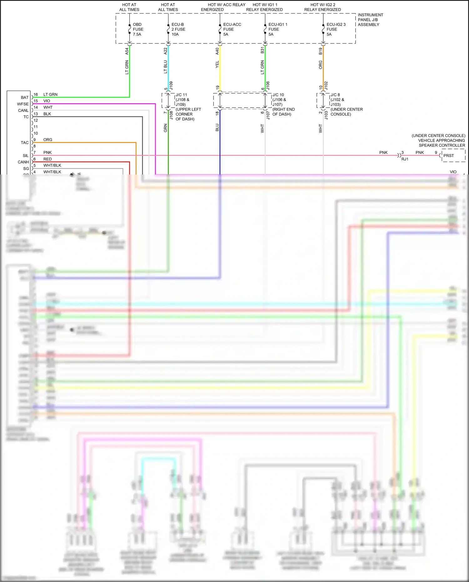 Wiring diagram yel for Lexus RX IV (2015-2019) (21 of 149)