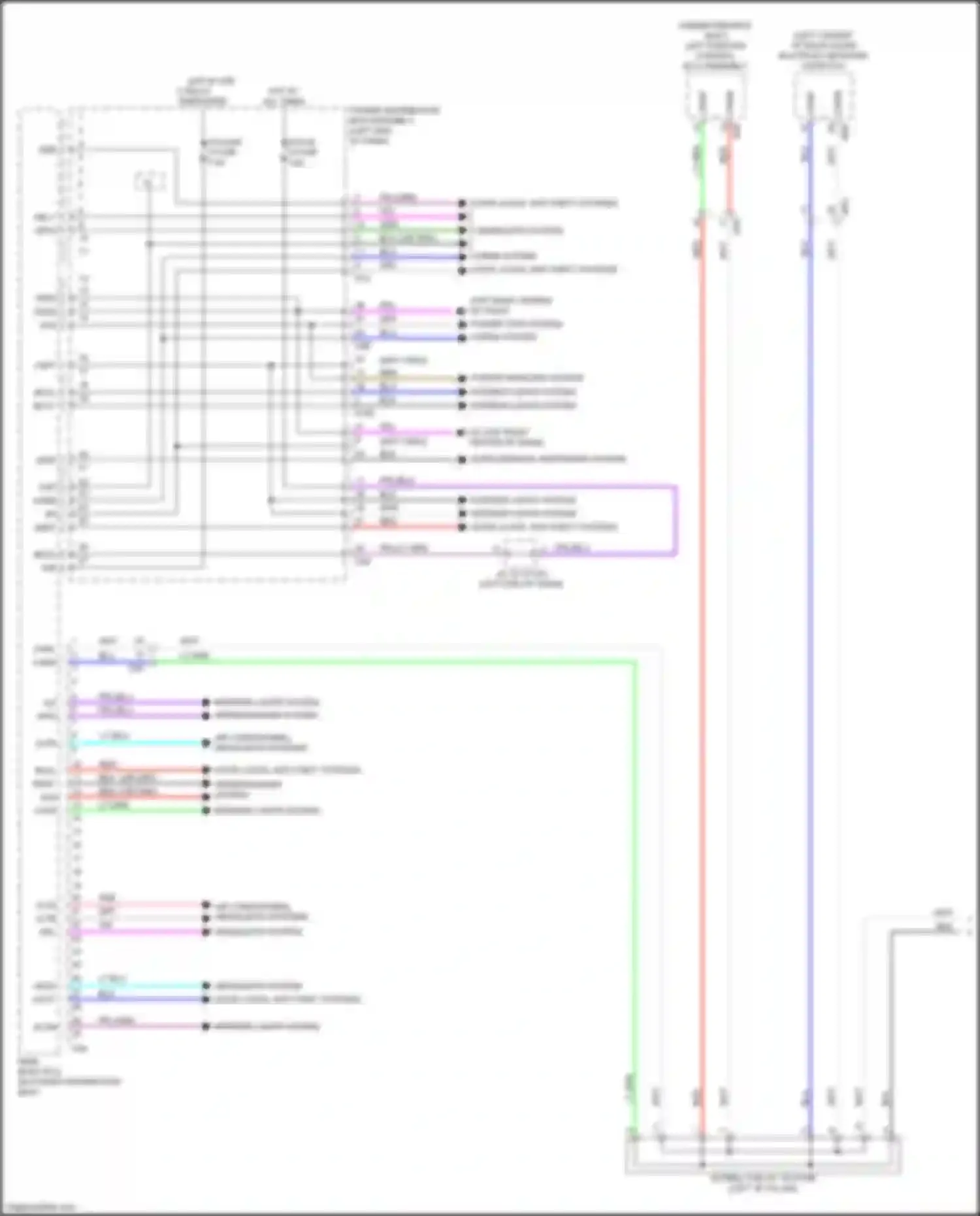 RX Lexus V (2022-2024): Body ecu circuit (1 of 2)