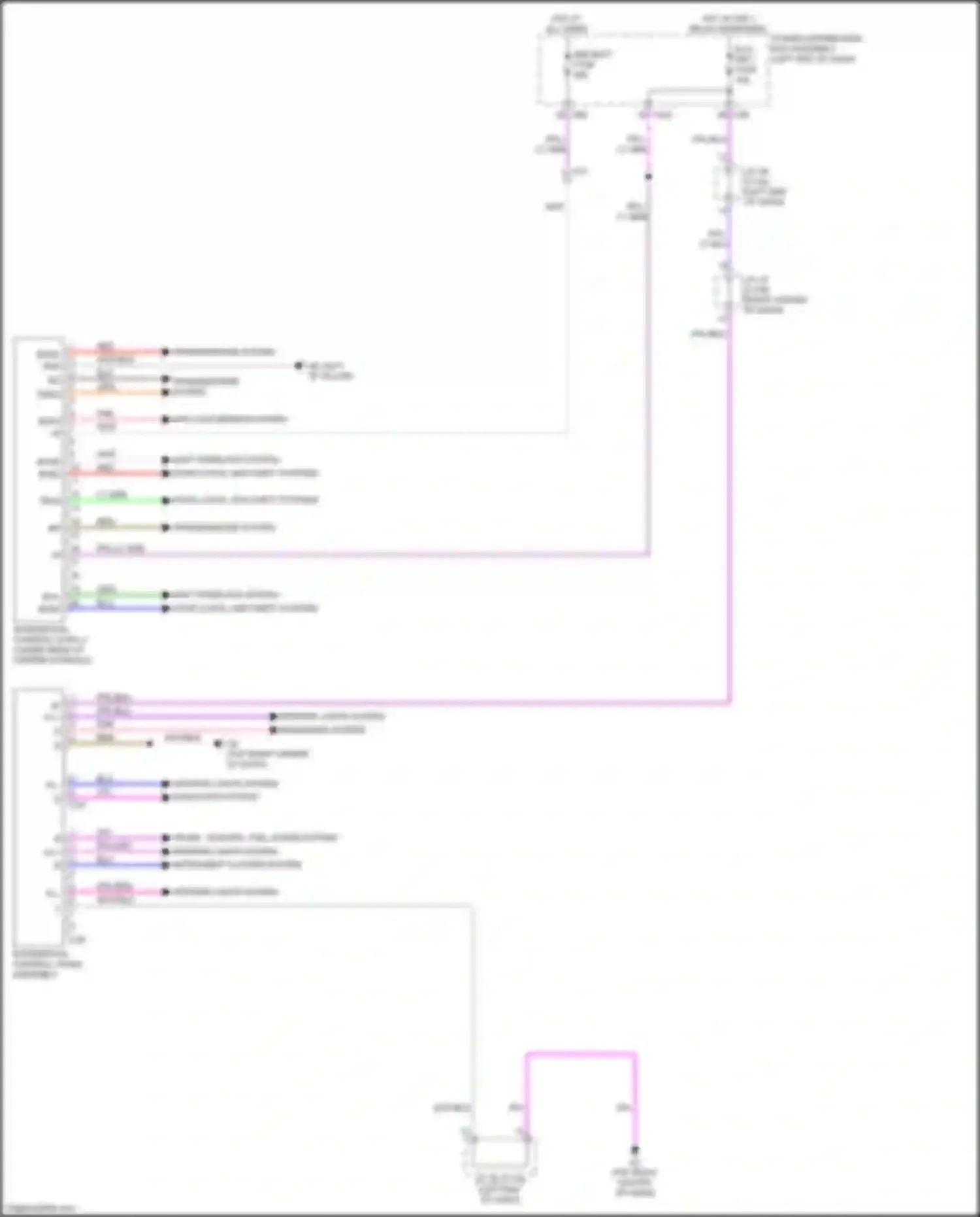 RX Lexus V (2022-2024): Integration control & panel assembly circuit