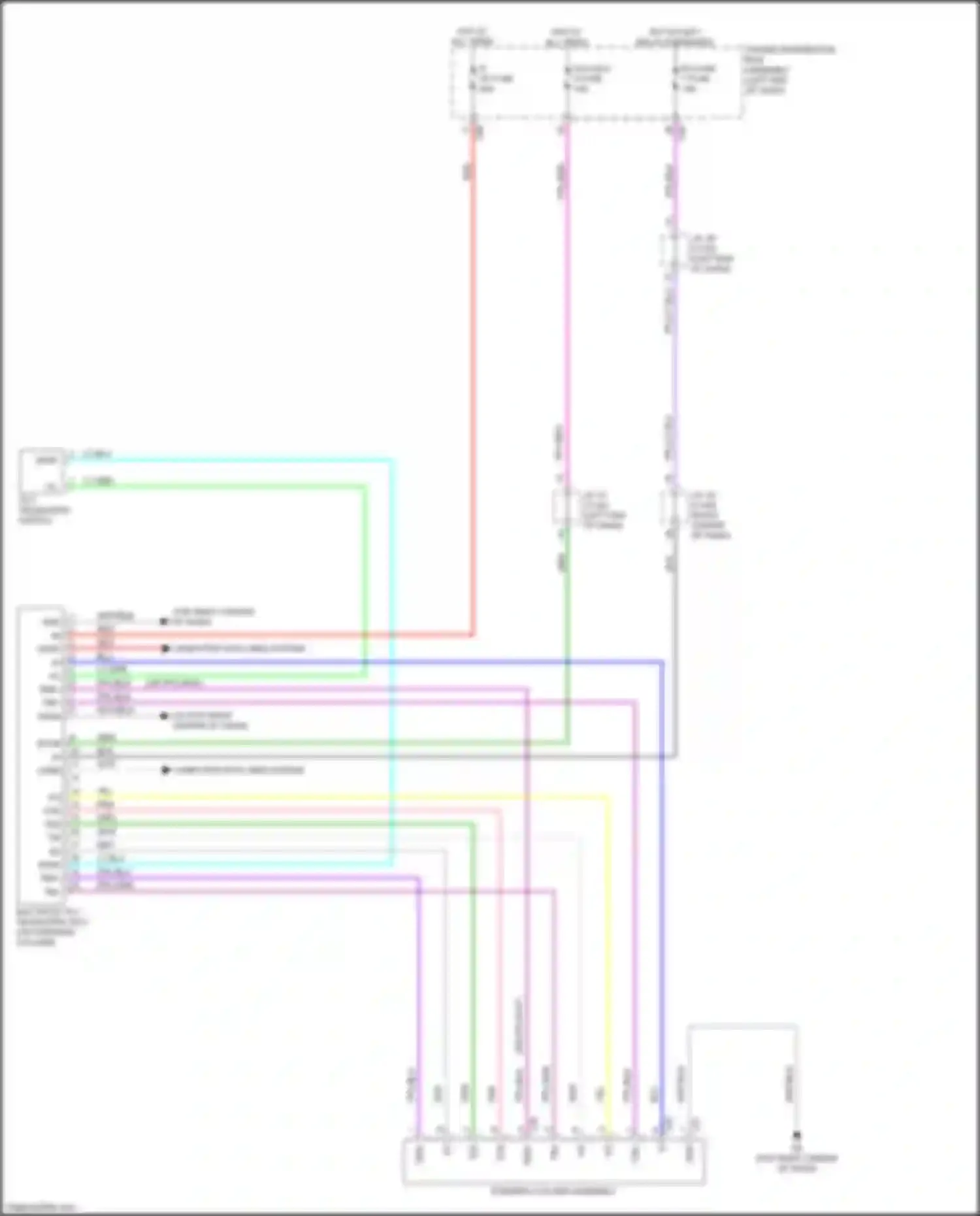 RX Lexus V (2022-2024): Power tilt steering column circuit