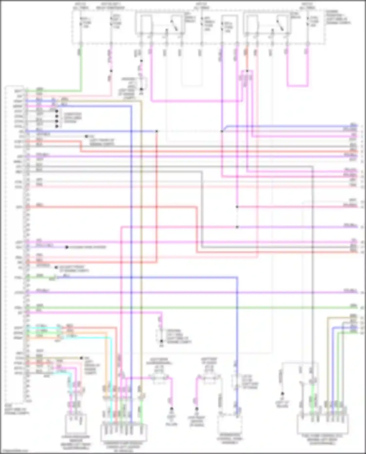 RX Lexus V (2022-2024): Wiring diagram engine performance 2.5l turbo hybrid, engine controls circuit (1 of 7)