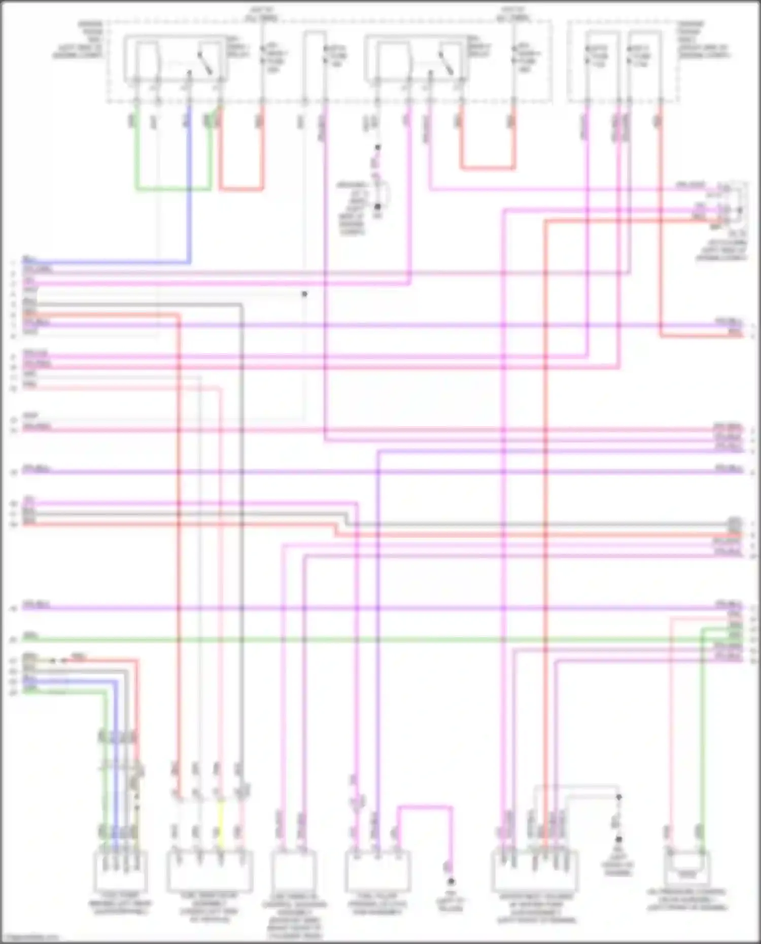 RX Lexus V (2022-2024): Wiring diagram engine performance 2.5l turbo hybrid, engine controls circuit (2 of 7)