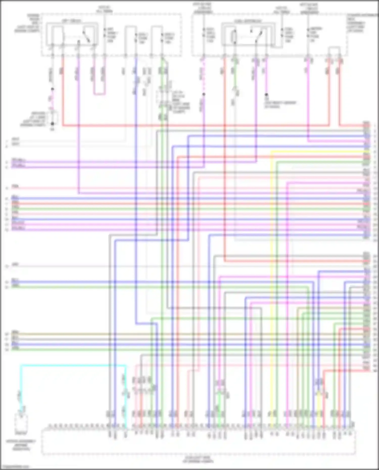 RX Lexus V (2022-2024): Wiring diagram engine performance 2.5l turbo hybrid, engine controls circuit (3 of 8)