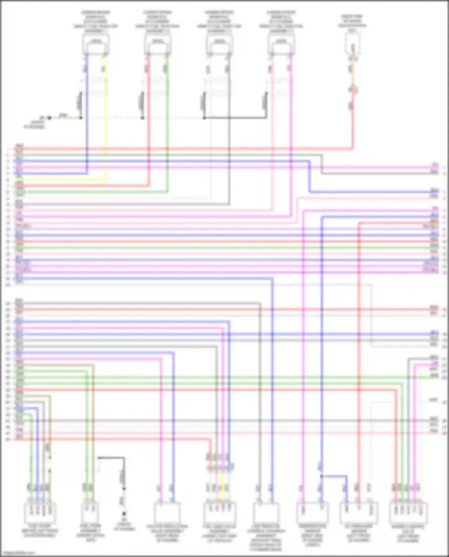 RX Lexus V (2022-2024): Wiring diagram engine performance 2.5l turbo hybrid, engine controls circuit (4 of 8)
