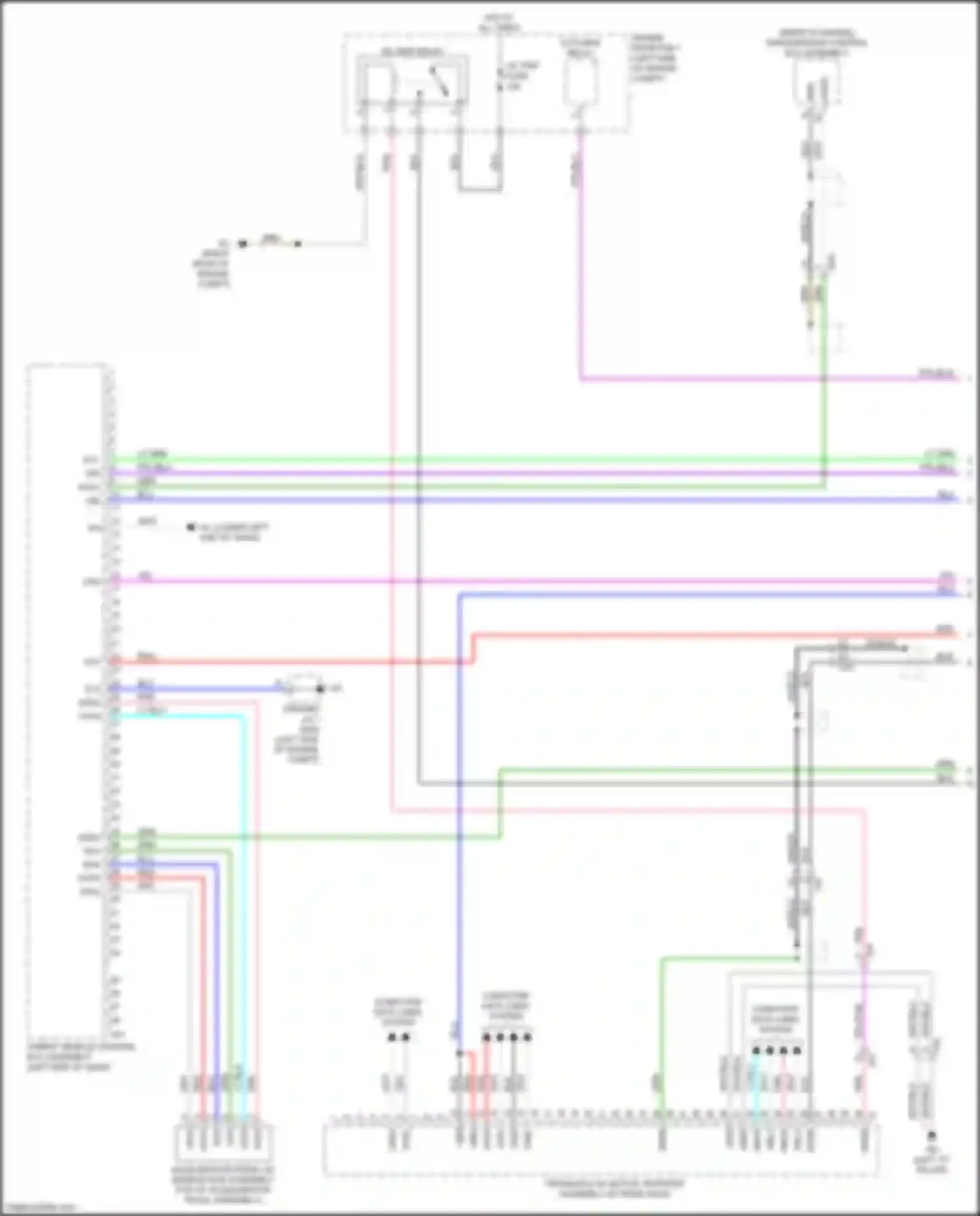 RX Lexus V (2022-2024): Wiring diagram engine performance 2.5l turbo hybrid, hybrid system circuit (1 of 7)