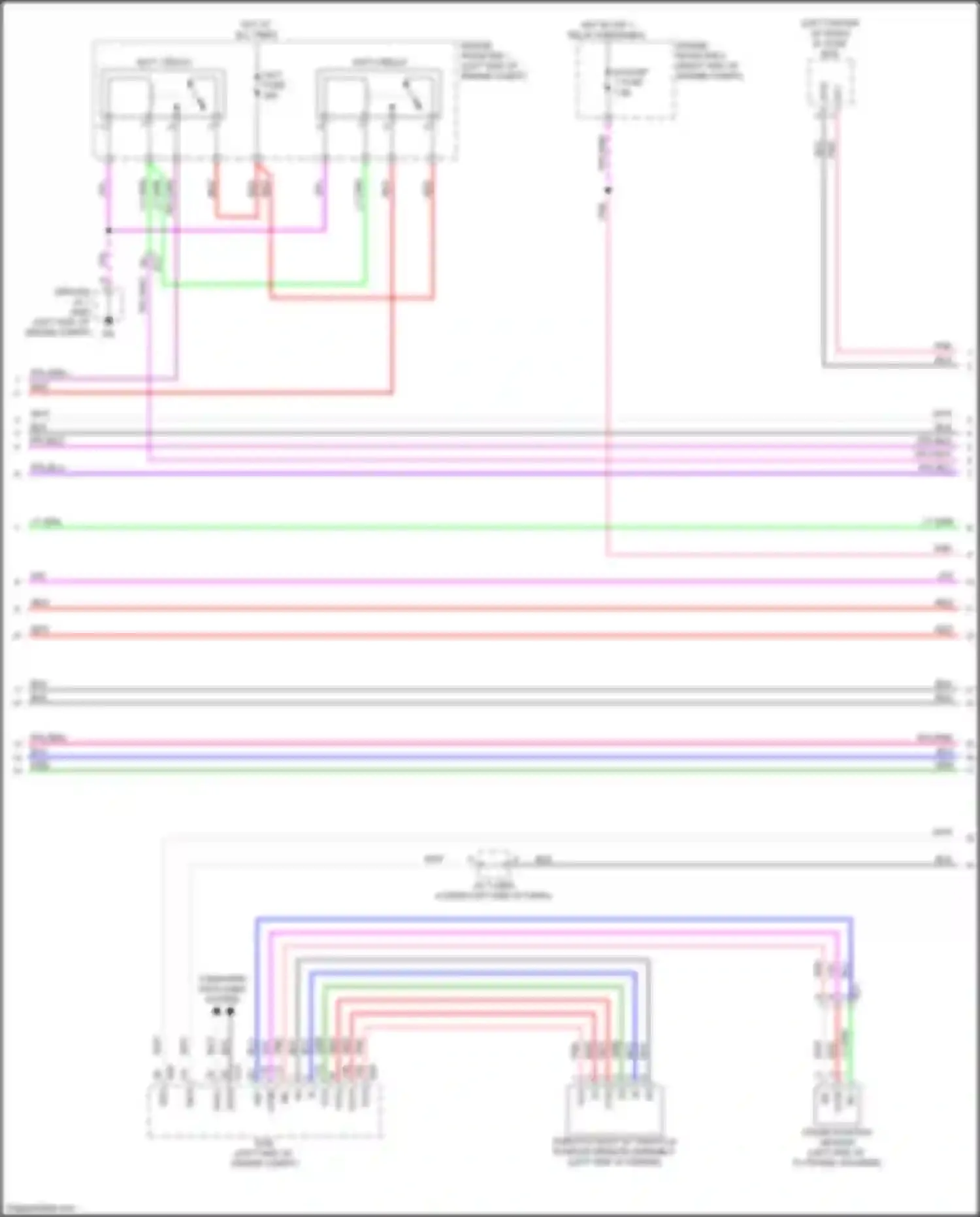 RX Lexus V (2022-2024): Wiring diagram engine performance 2.5l turbo hybrid, hybrid system circuit (3 of 7)