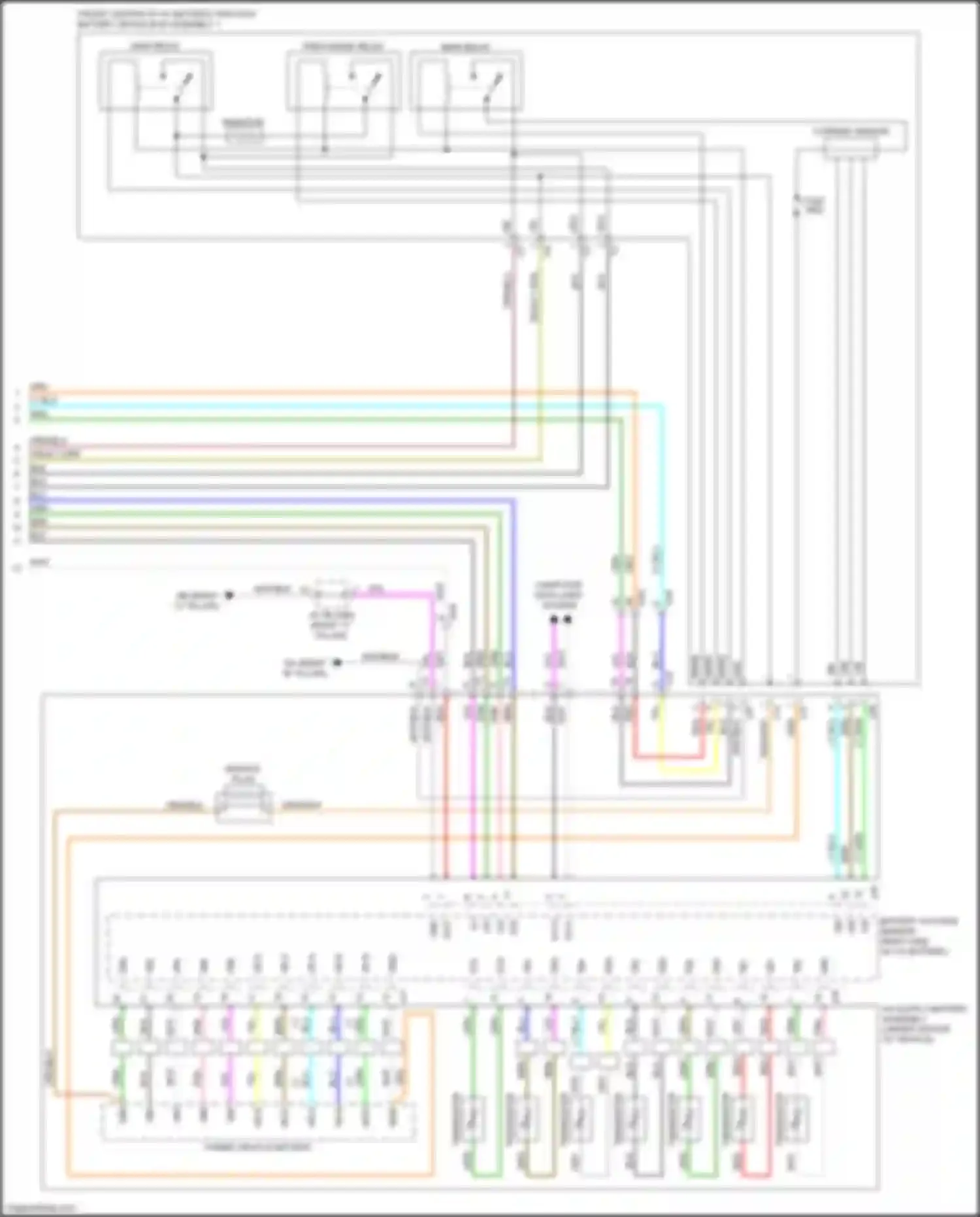 RX Lexus V (2022-2024): Wiring diagram engine performance 2.5l turbo hybrid, hybrid system circuit (7 of 7)