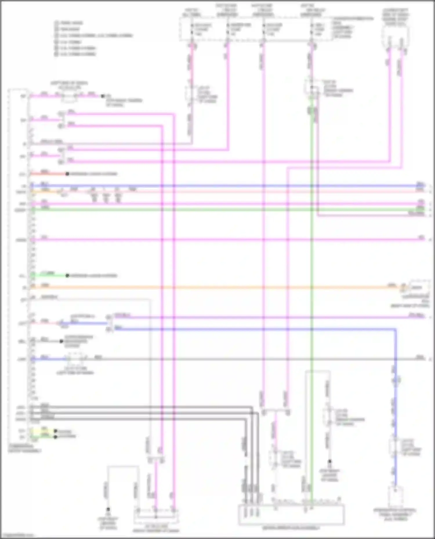 RX Lexus V (2022-2024): Instrument cluster circuit (1 of 4)