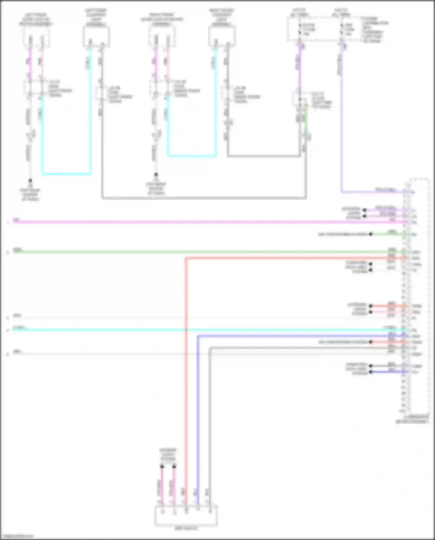 RX Lexus V (2022-2024): Instrument cluster circuit (4 of 4)