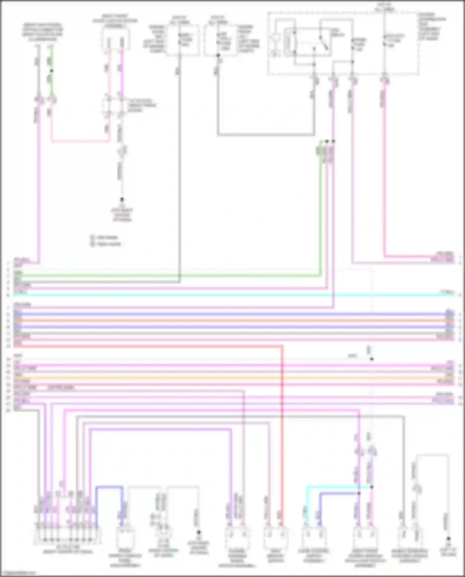 RX Lexus V (2022-2024): Instrument illumination circuit (3 of 4)