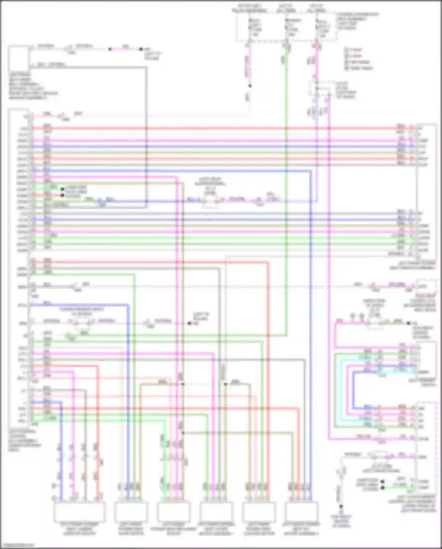 RX Lexus V (2022-2024): Driver"s memory seat circuit