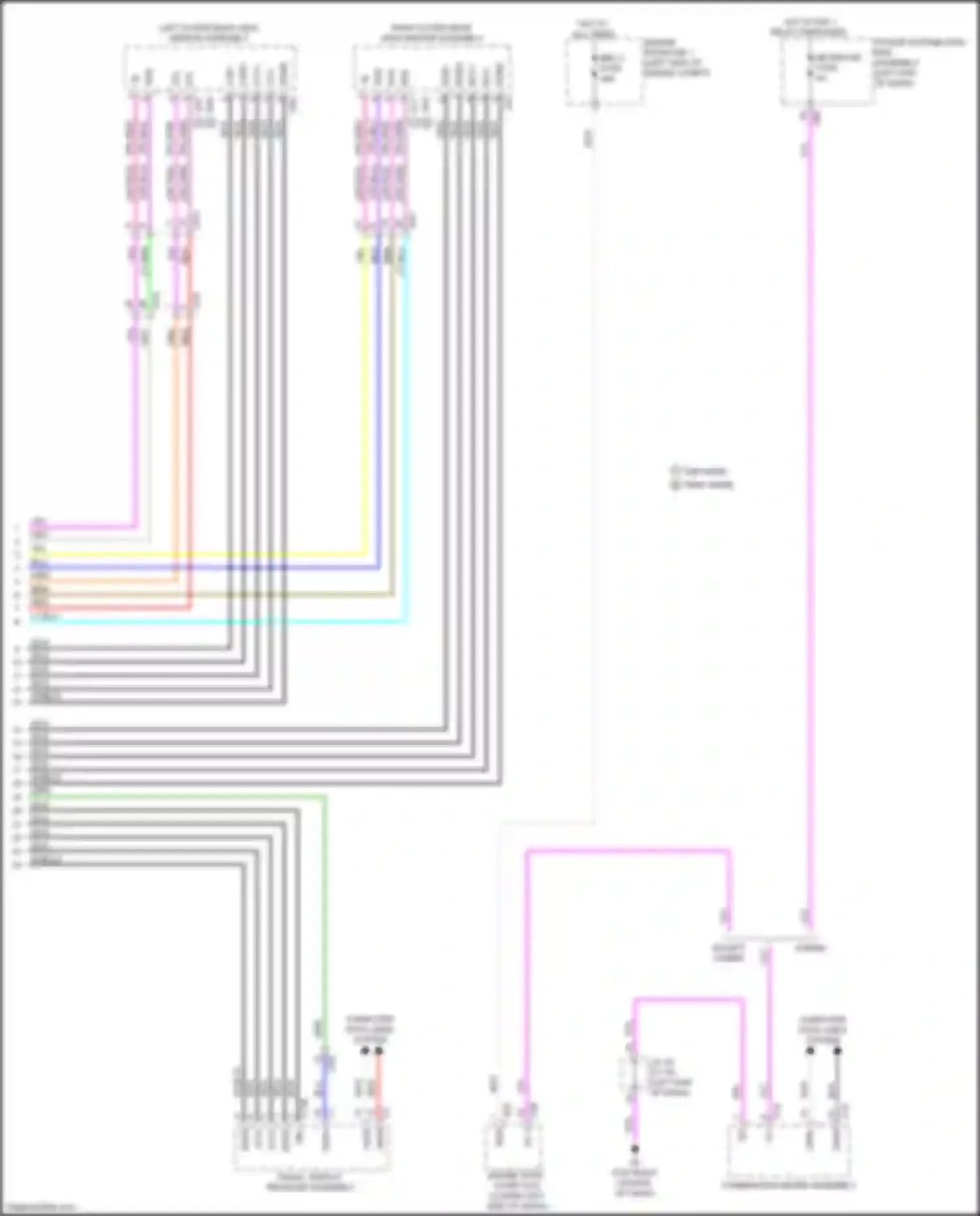 RX Lexus V (2022-2024): Parking assistant circuit (2 of 2)
