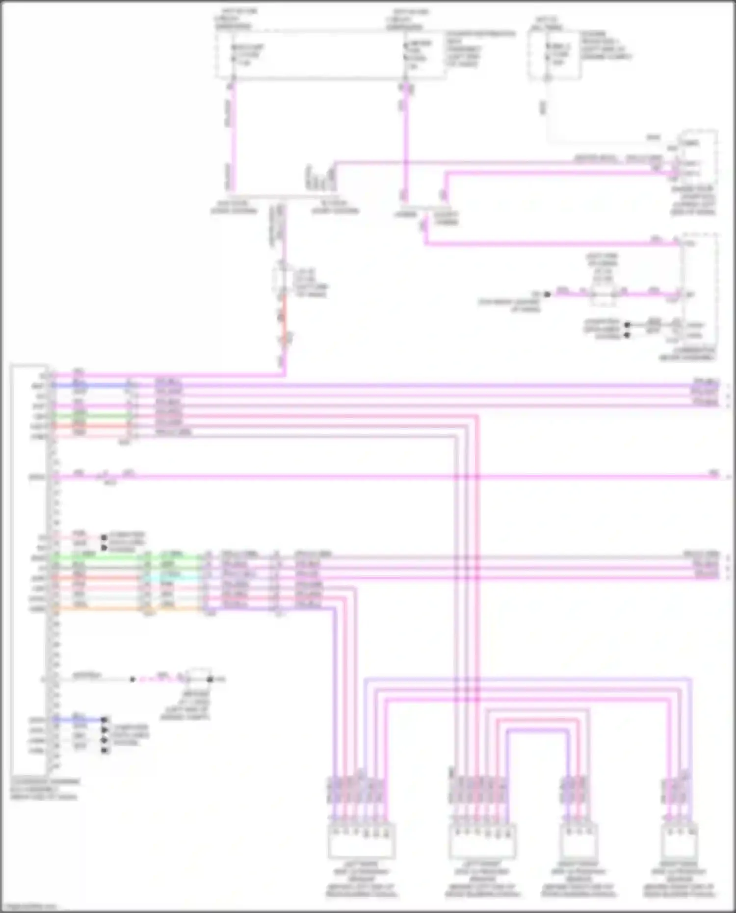 RX Lexus V (2022-2024): Rear sonar circuit (1 of 2)
