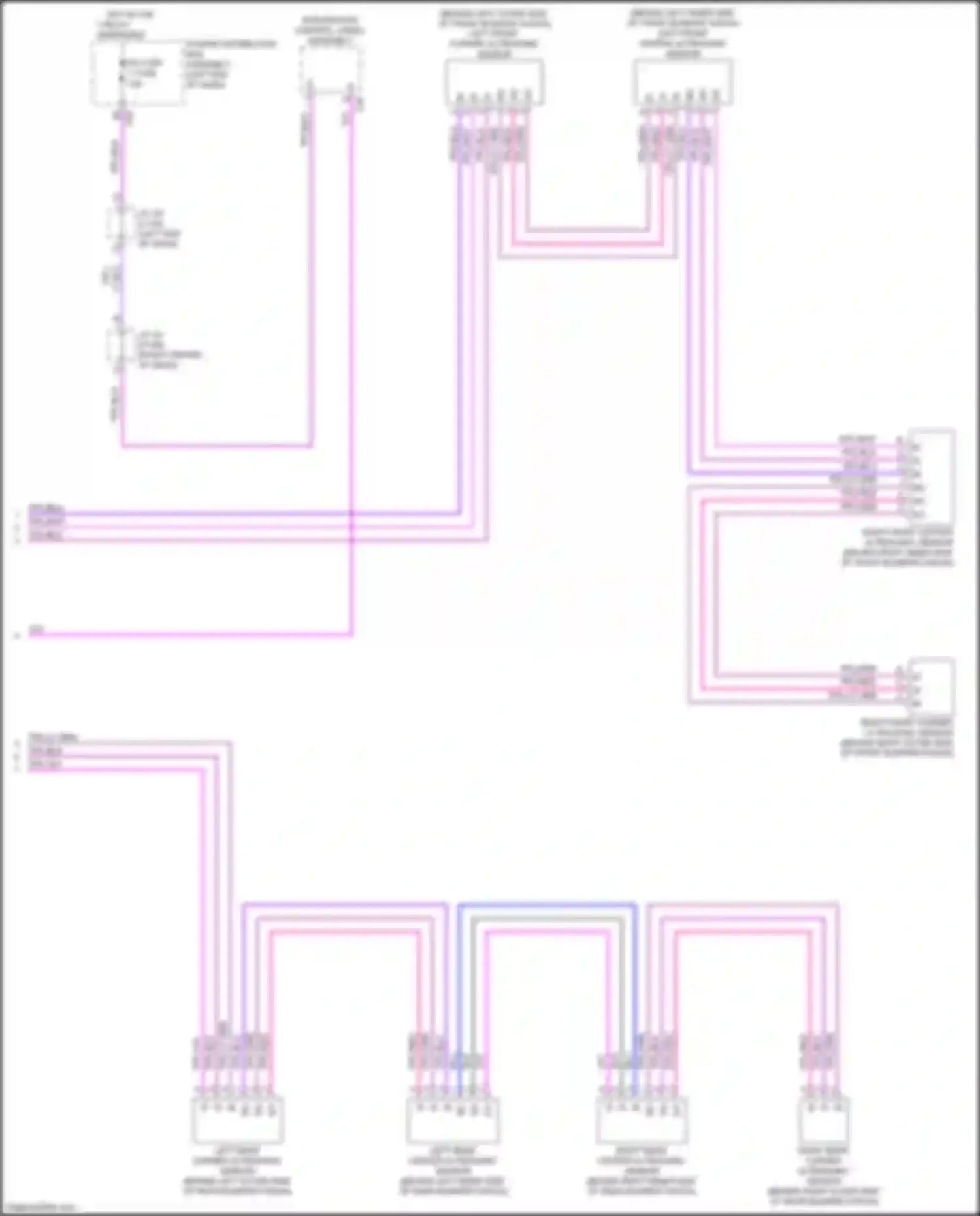 RX Lexus V (2022-2024): Rear sonar circuit (2 of 2)
