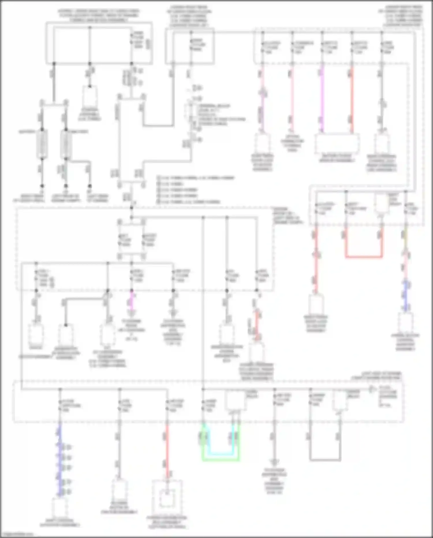 RX Lexus V (2022-2024): Power distribution circuit (1 of 13)