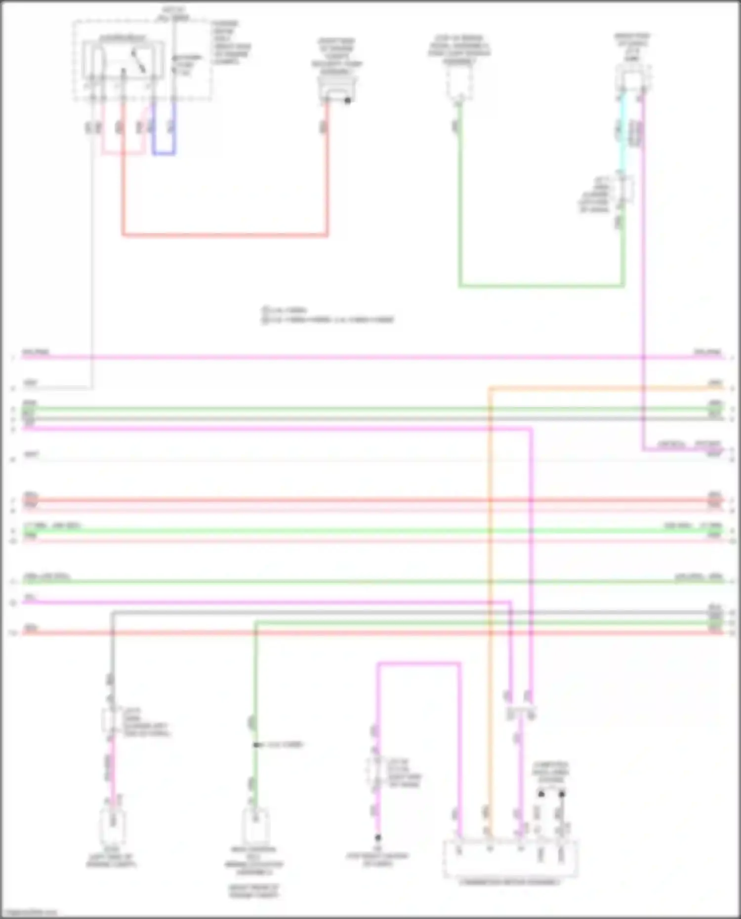RX Lexus V (2022-2024): Power door locks circuit (2 of 8)
