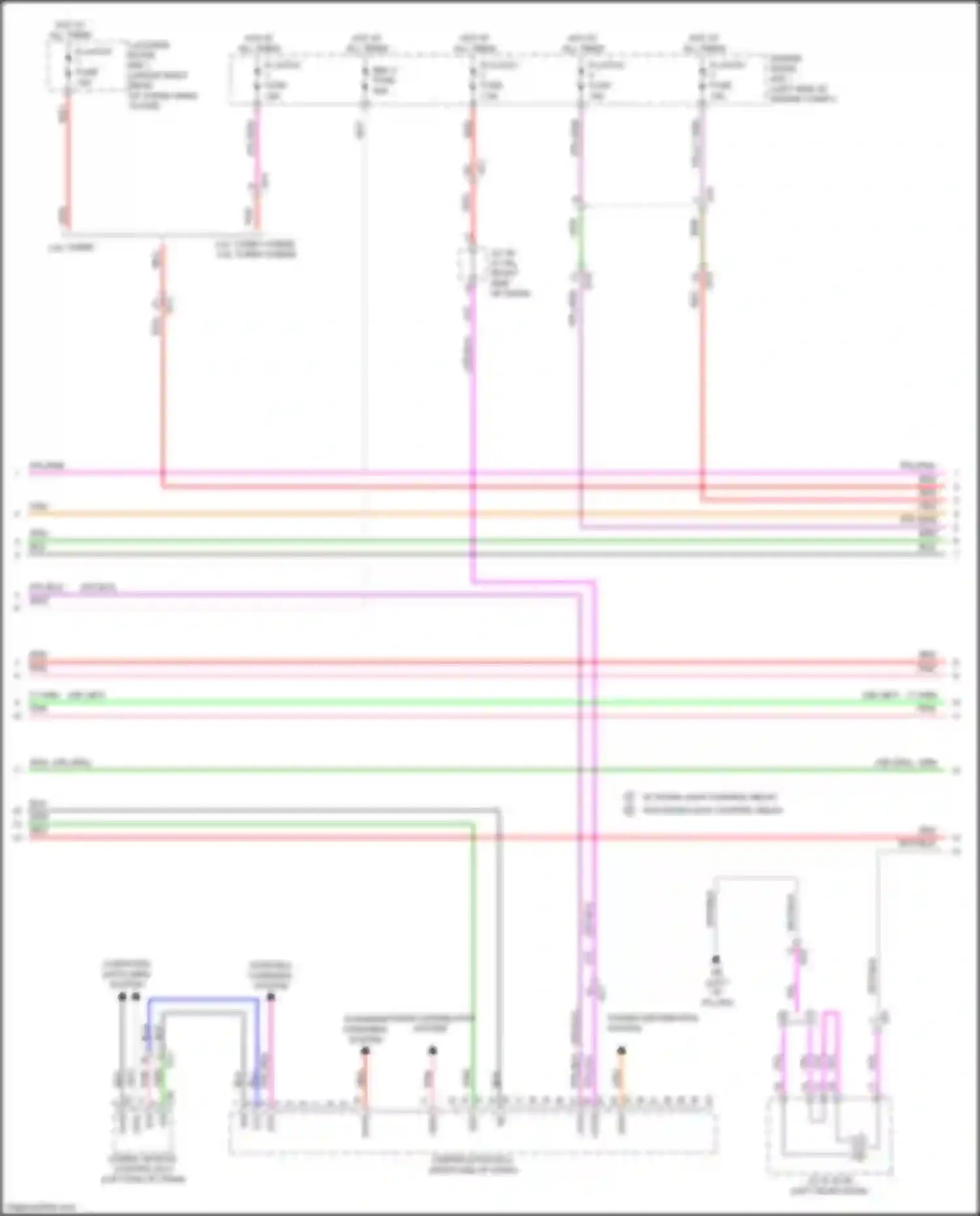 RX Lexus V (2022-2024): Power door locks circuit (3 of 8)