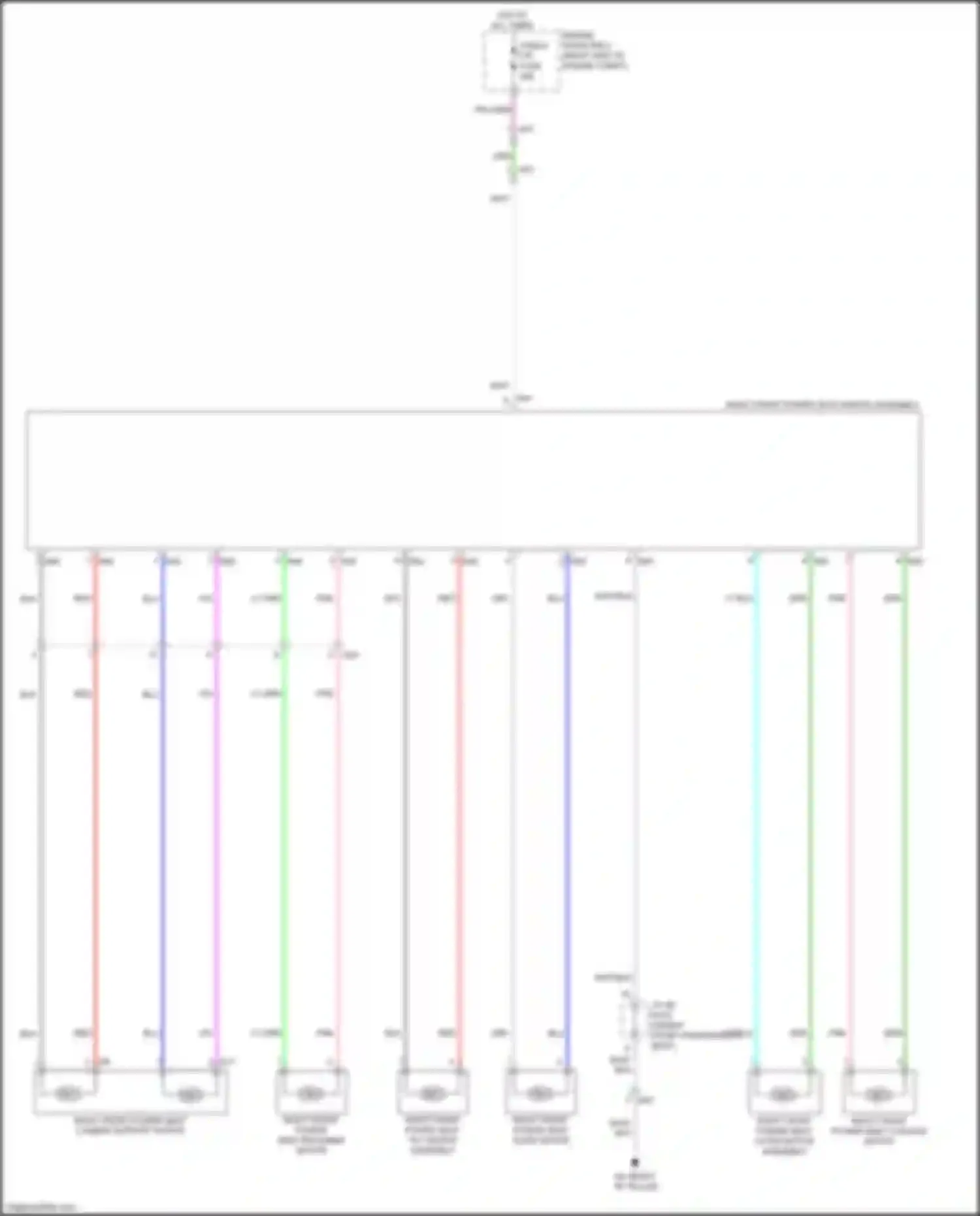 RX Lexus V (2022-2024): Passenger power seat circuit, 10-way
