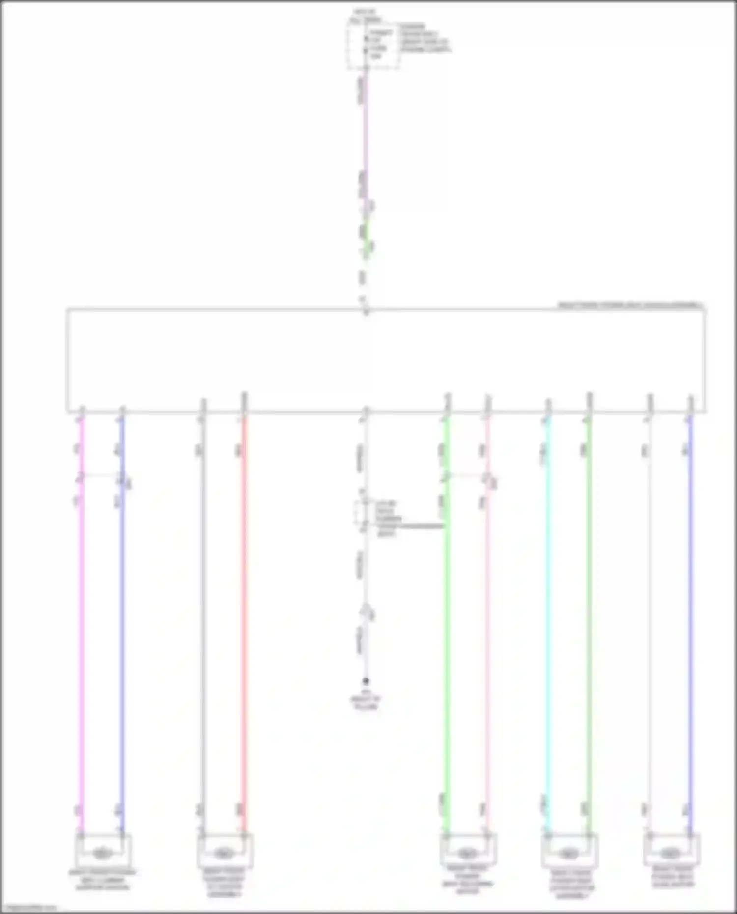 RX Lexus V (2022-2024): Passenger power seat circuit, 8-way