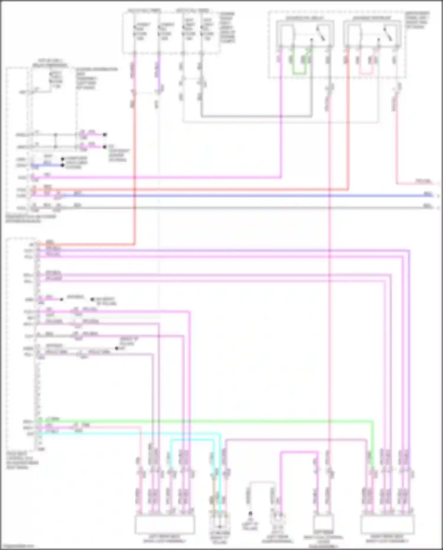 RX Lexus V (2022-2024): Rear folding seat circuit (1 of 2)