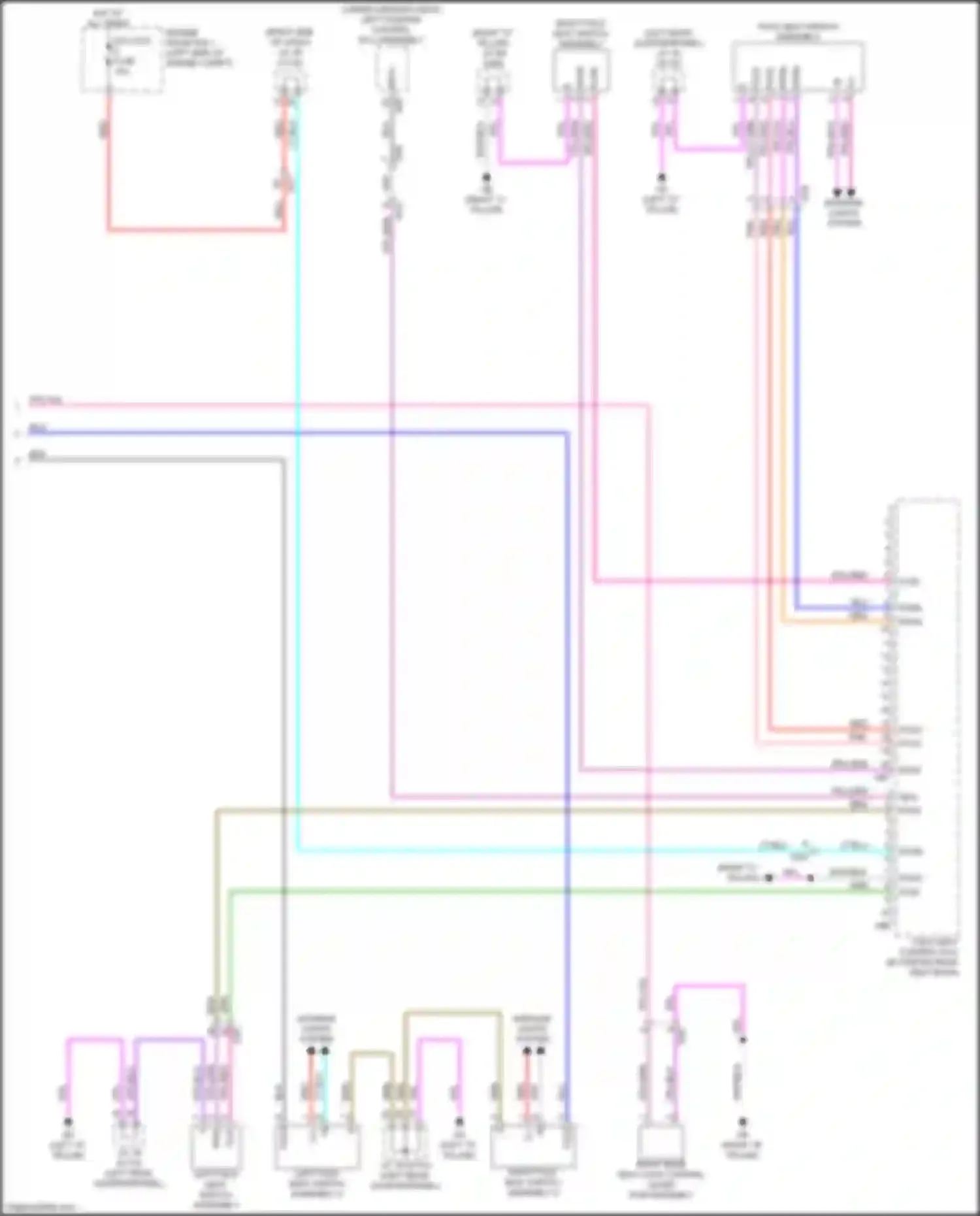 RX Lexus V (2022-2024): Rear folding seat circuit (2 of 2)
