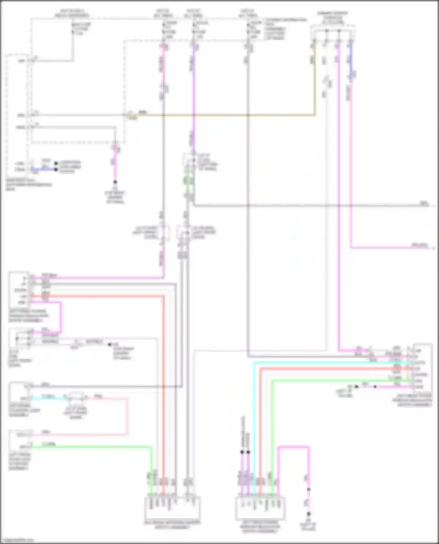 RX Lexus V (2022-2024): Power windows circuit (1 of 2)