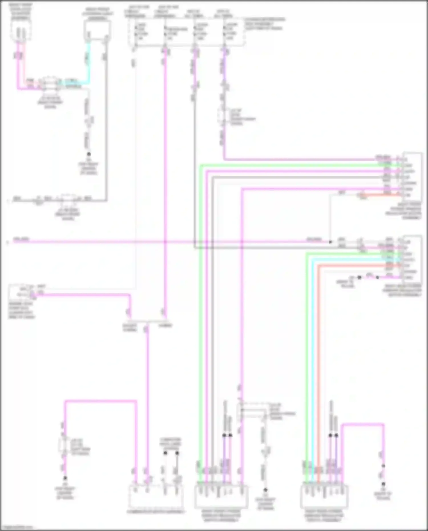 RX Lexus V (2022-2024): Power windows circuit (2 of 2)