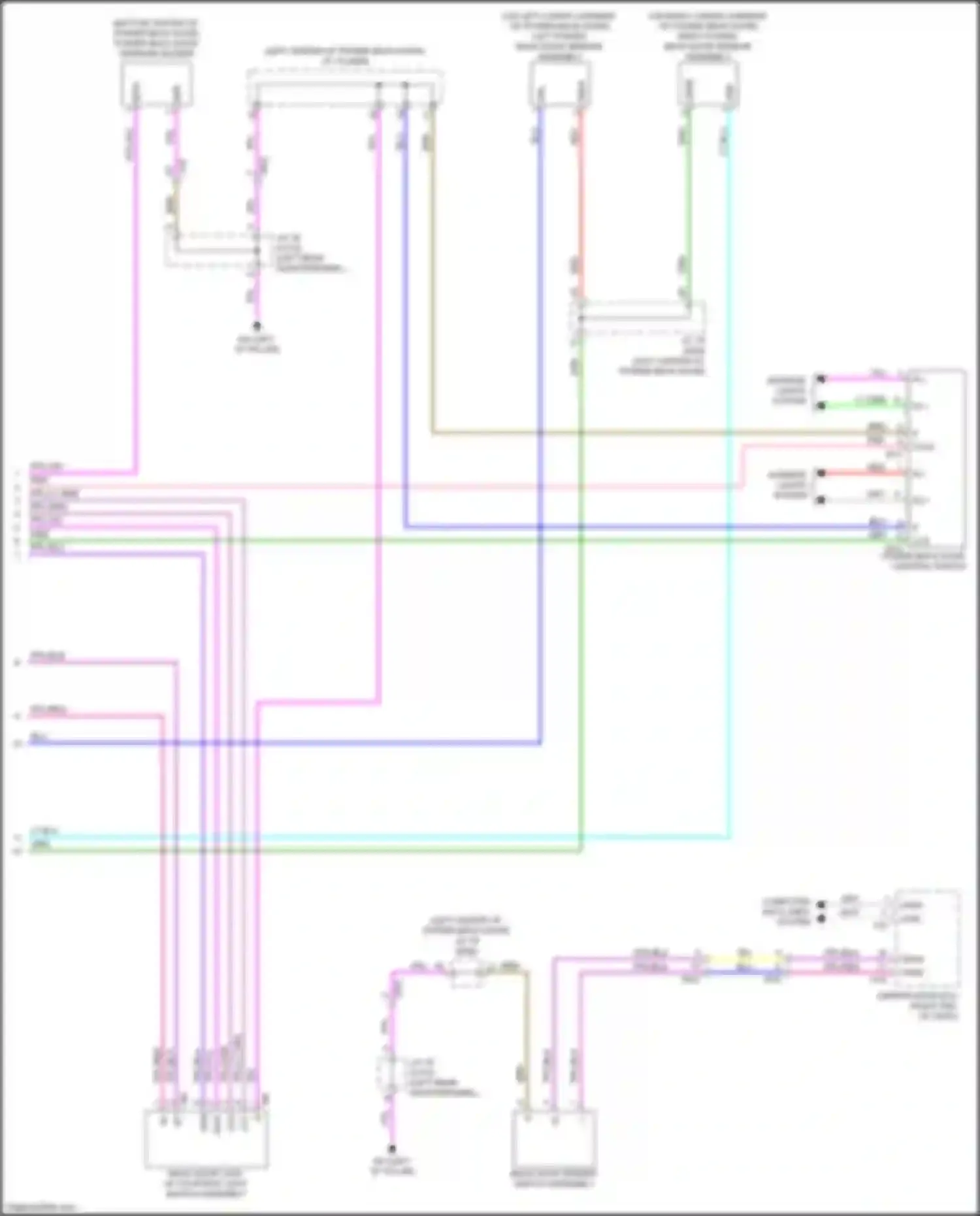 RX Lexus V (2022-2024): Back door opener circuit (2 of 2)